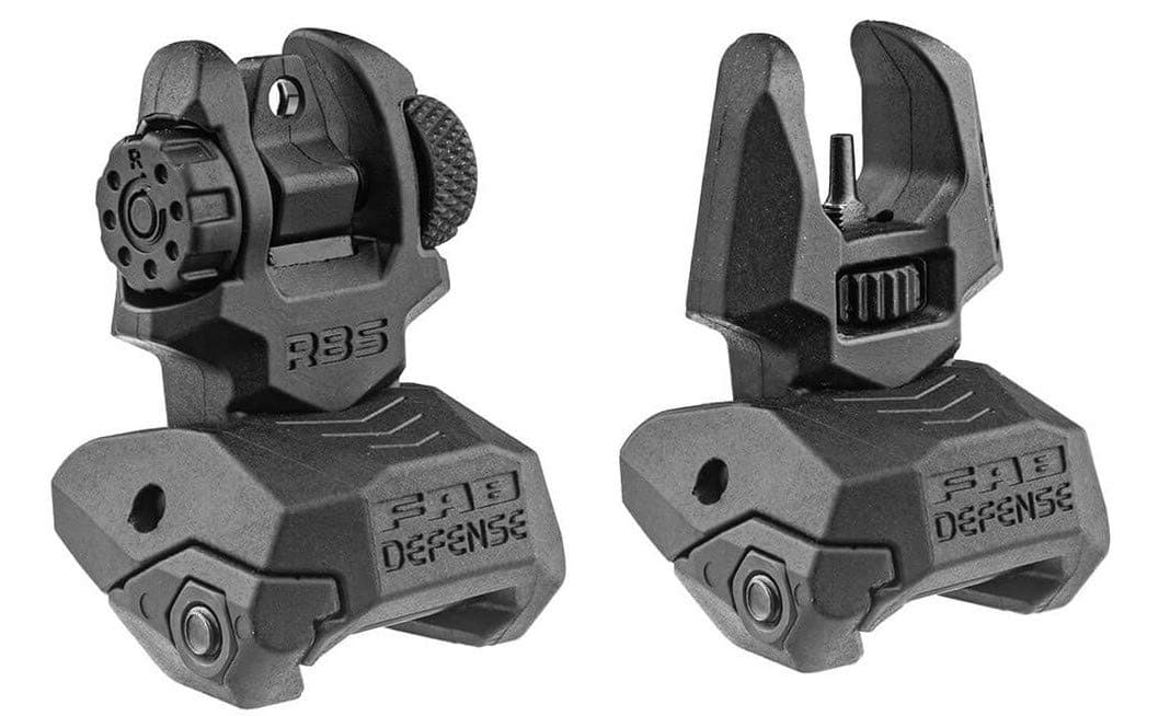 Poly FLIP-UP Front & Rear Sight Set, Black FX-FRBSKIT