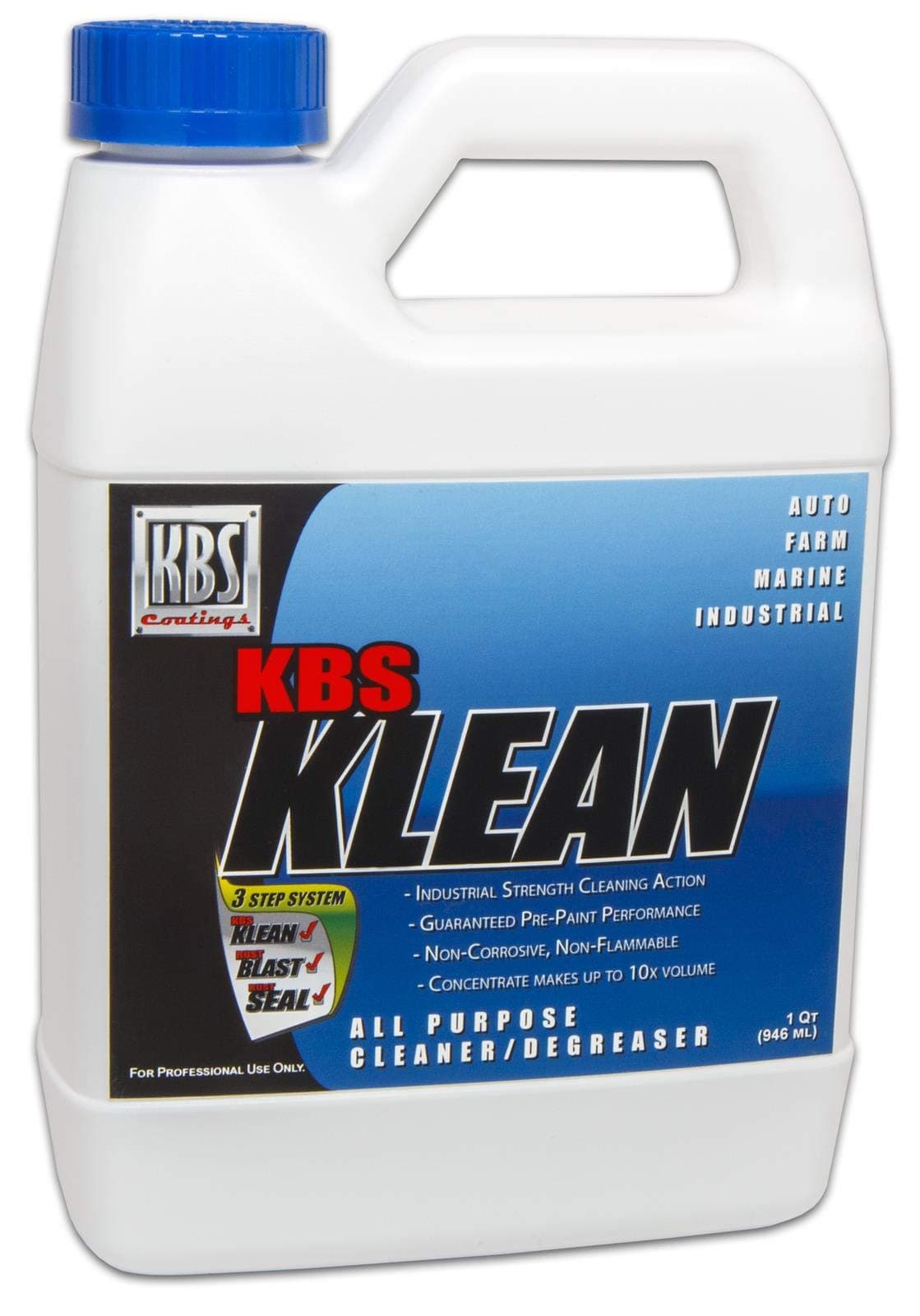 KBS Coatings 2400 KBS Klean - 1 Quart, Water Based Cleaner & Degreaser Concentrate