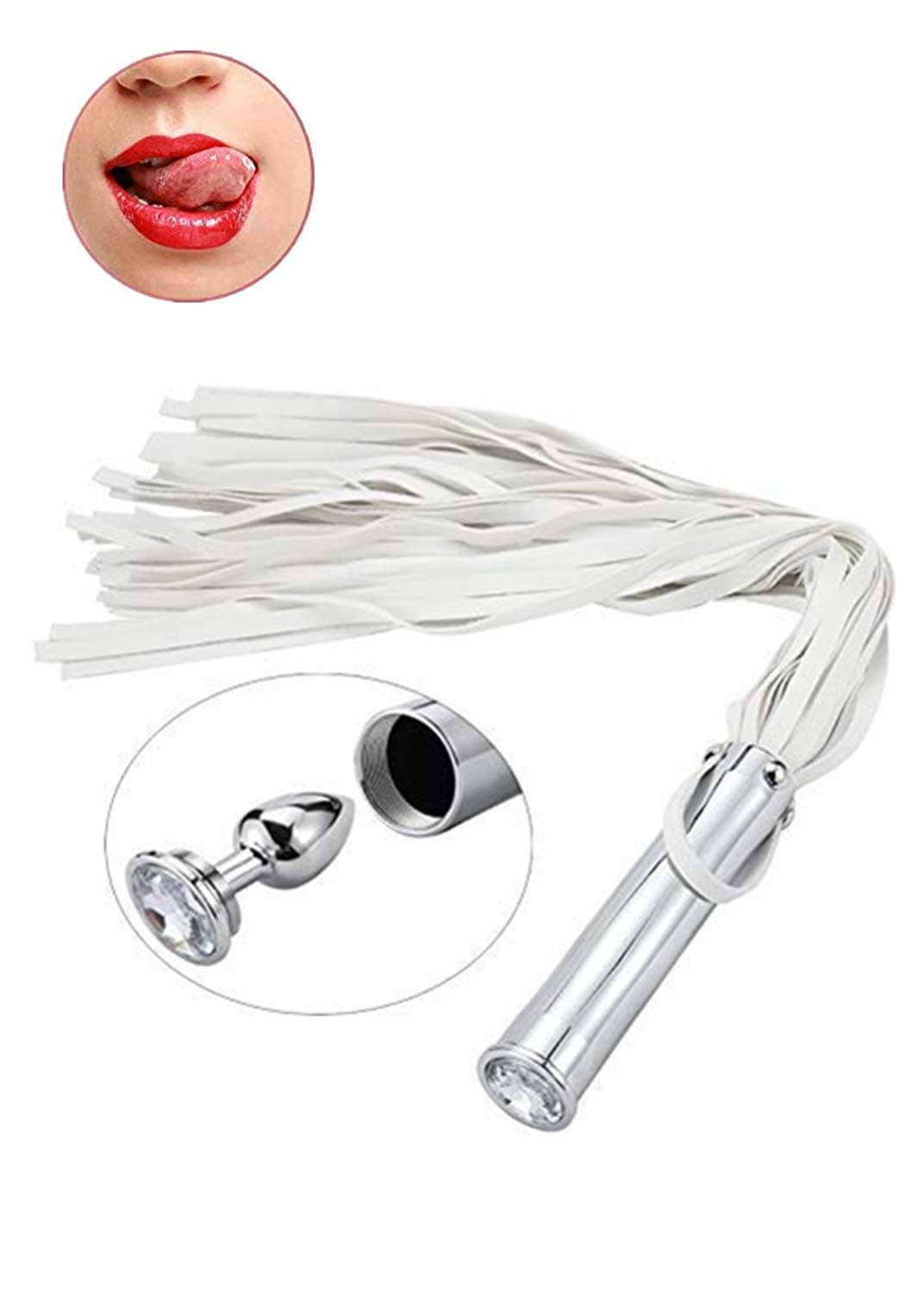 Marilia 2-in-1 Multi-Function Fashion Hand Whip Silver