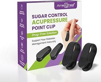 Amazheal Acupressure Clip for Diabetics (PACK OF 2) Sugar Control Acupressure Clip for LI4, Wearable for Headache, Migraine, Arthritis,Tension Relief - Ideal for Diabetes Management