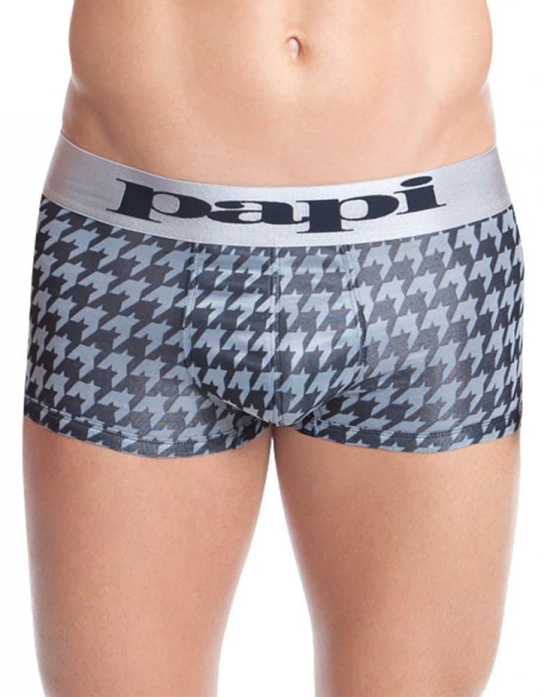 Papi Men's Rave Houndstooth Brazilian Trunk