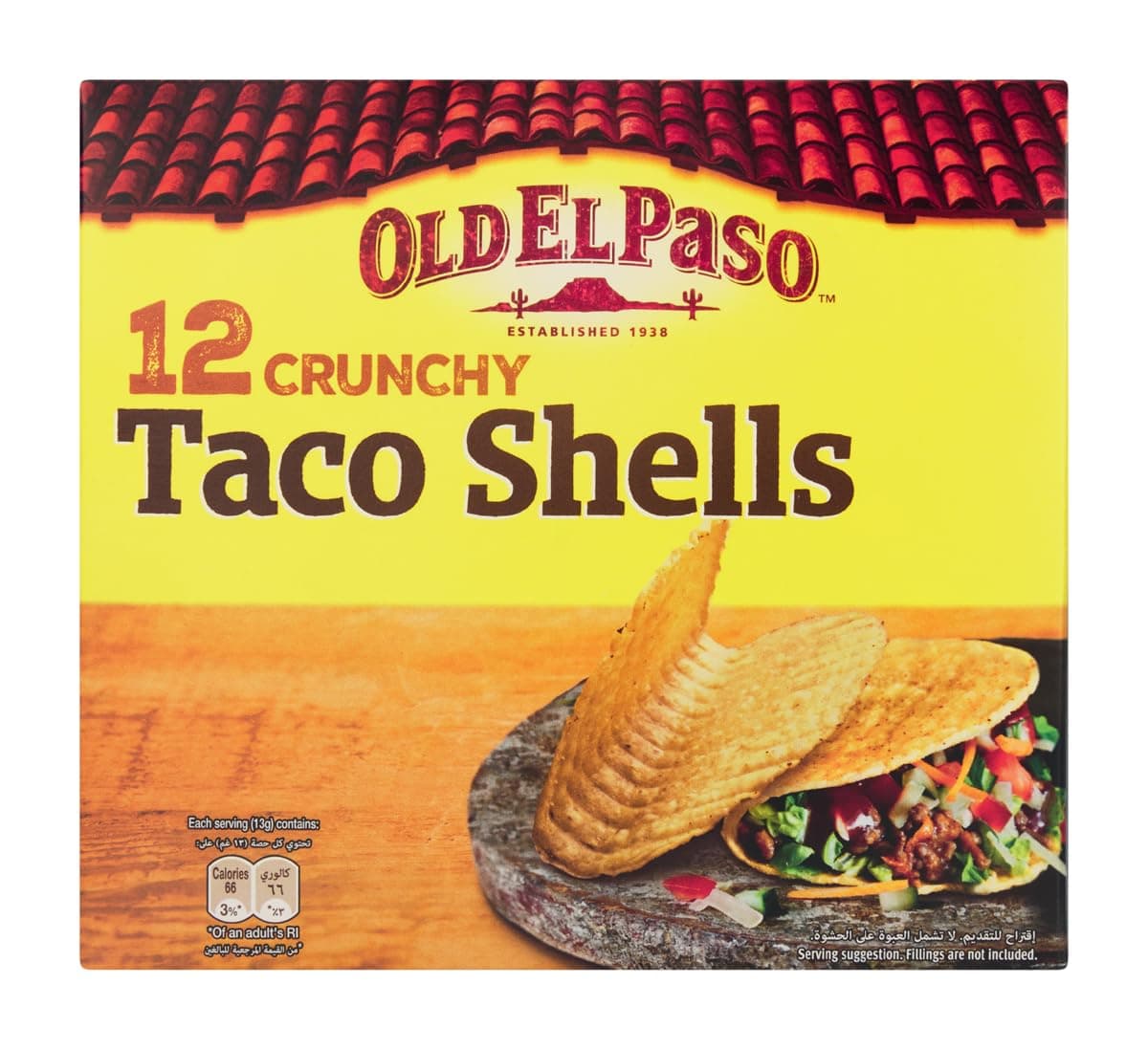 Old El Paso 12 Crunchy Taco Shells 156g