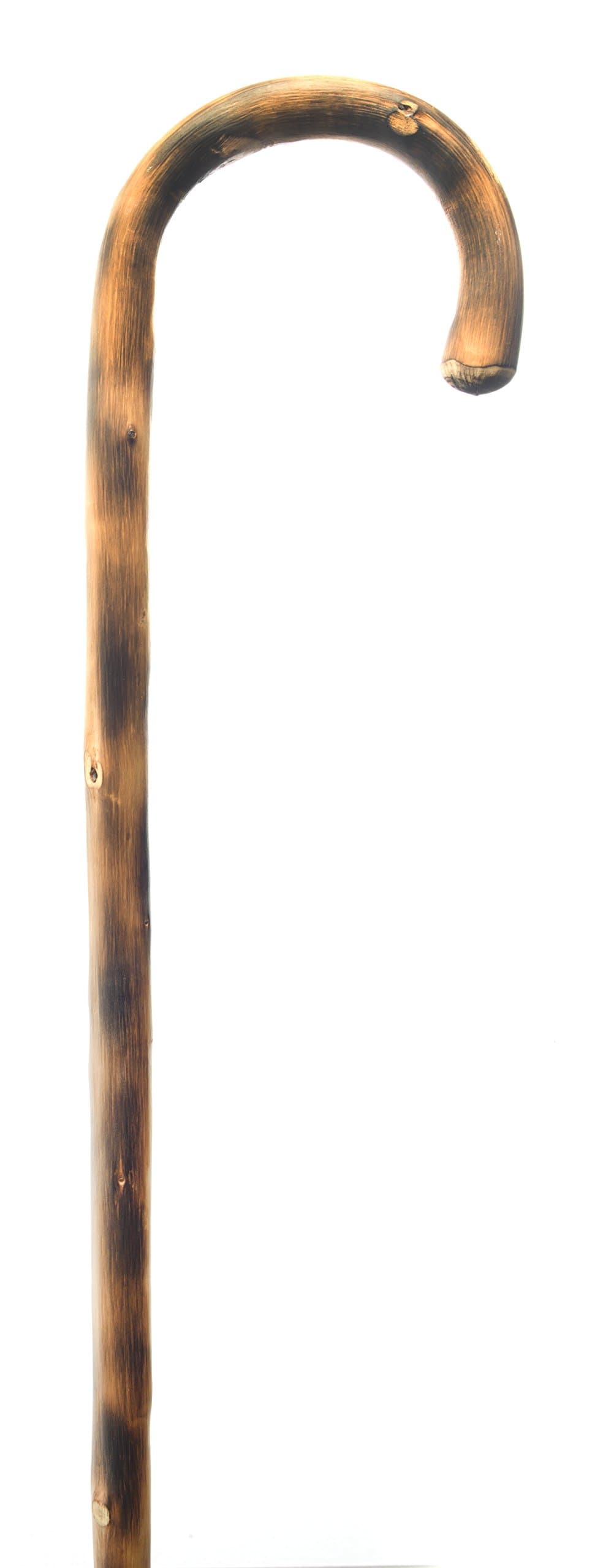 Scorched and polished chestnut crook