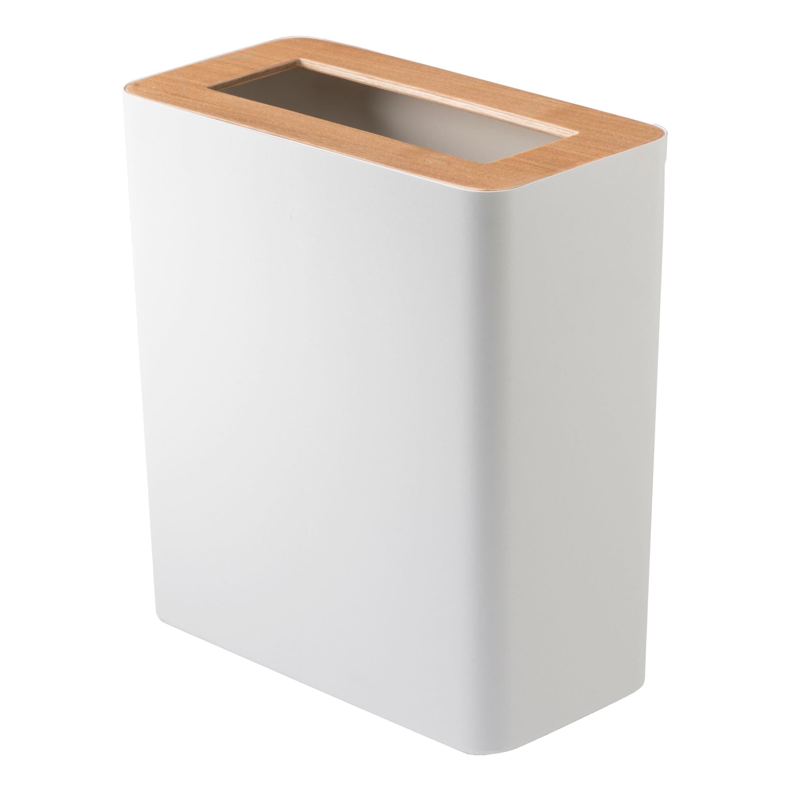 Yamazaki Home Slim Trash Can, One Size, Ash