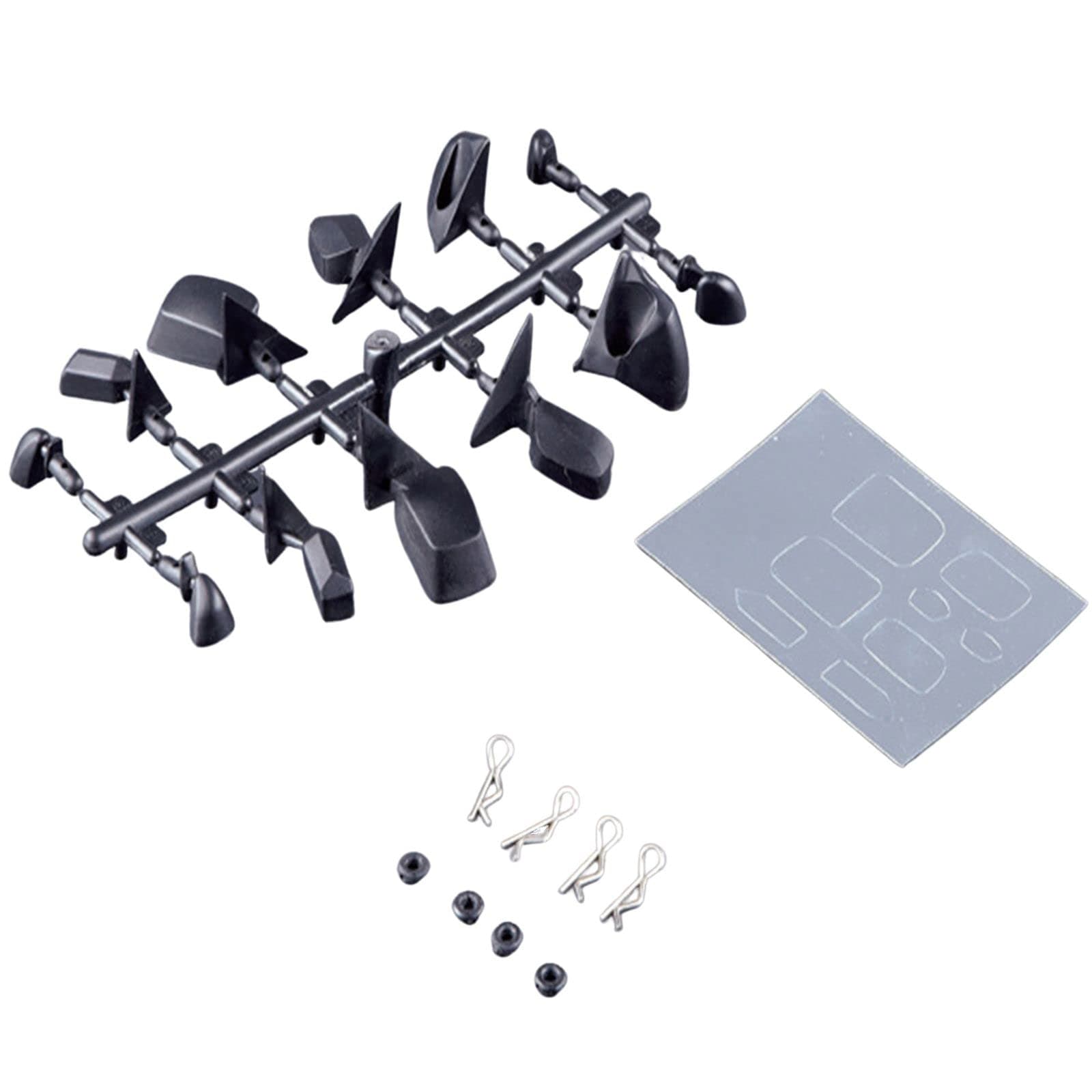 LICHIFIT Universal High Simulation Rearview Mirror DIY Reversing Mirror Kit for 1/10 RC Car Upgrade Parts