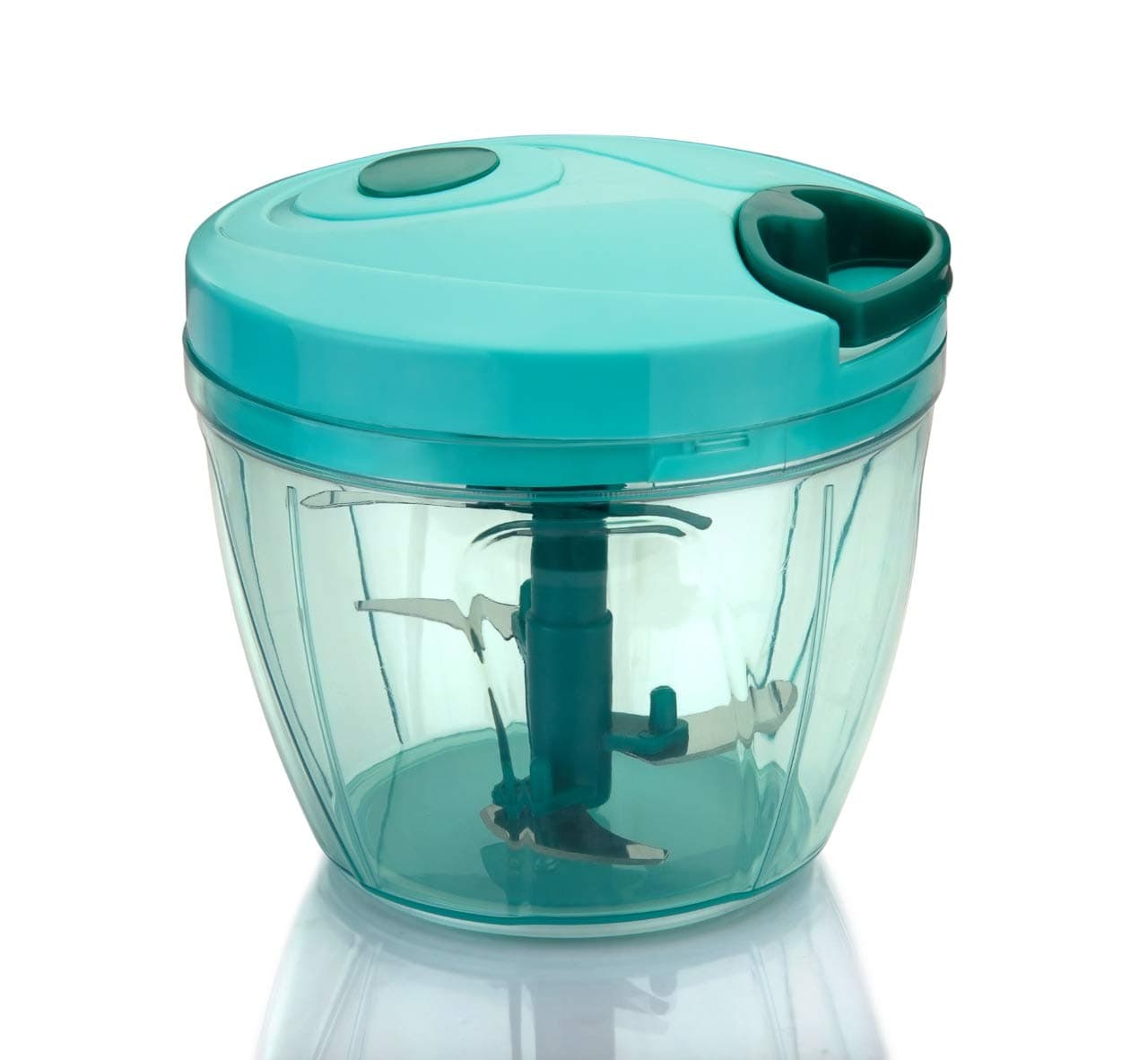 Krishna Collection Kmils Multipurpose Manual Vegetable, Dry Fruit and Onion Pull Chopper and Quick Cutter Machine for Kitchen (Random Colour) (900 ml - 5 Blades)