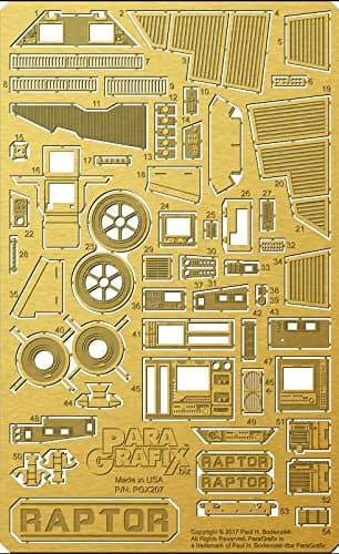 Paragrafix BSG Raptor Photoetch Set PGX207