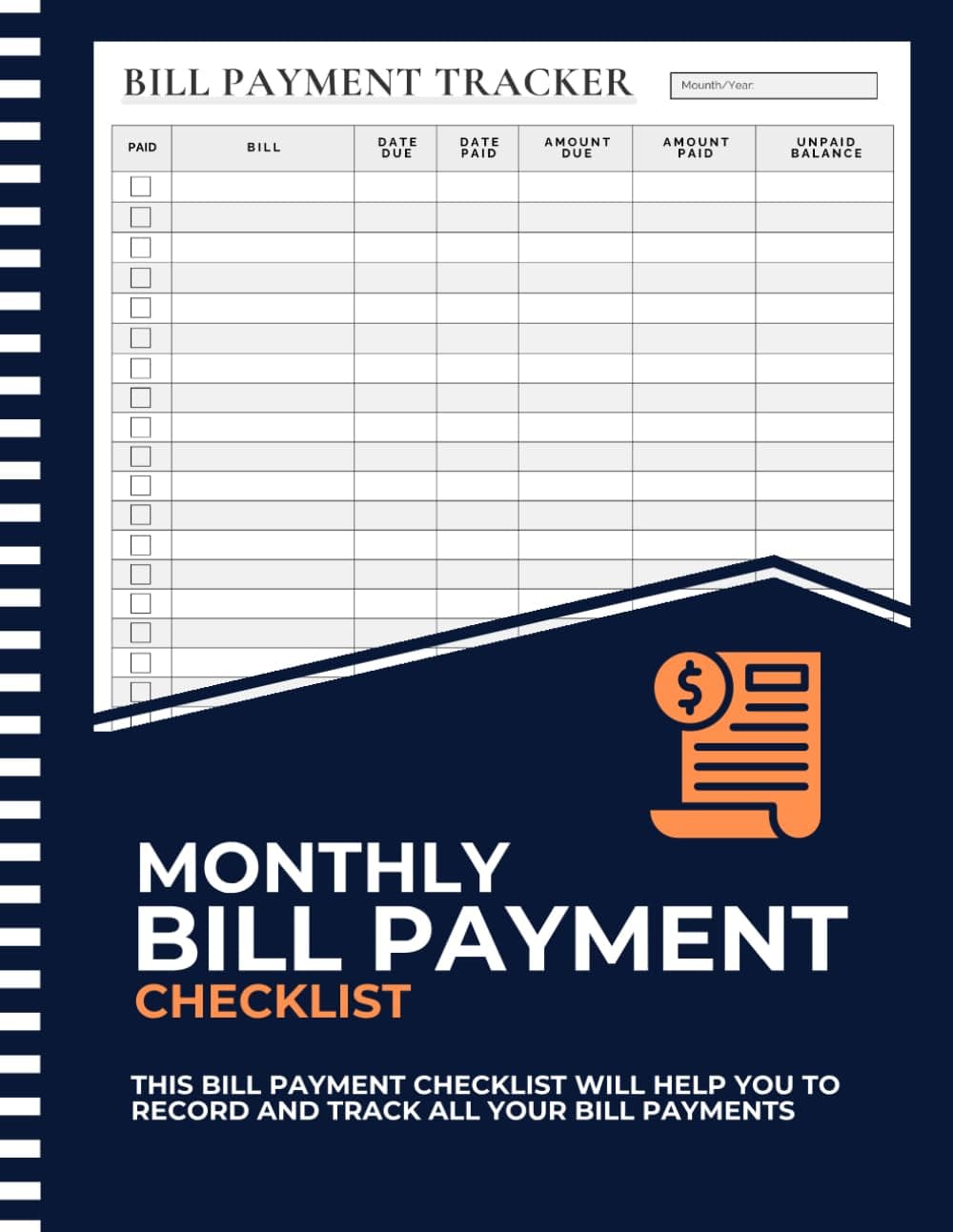 Bill Tracker Notebook: Monthly Bill Payment Checklist | Expense and Bill Tracker - (8,5'' x 11'' 100+ Pages)