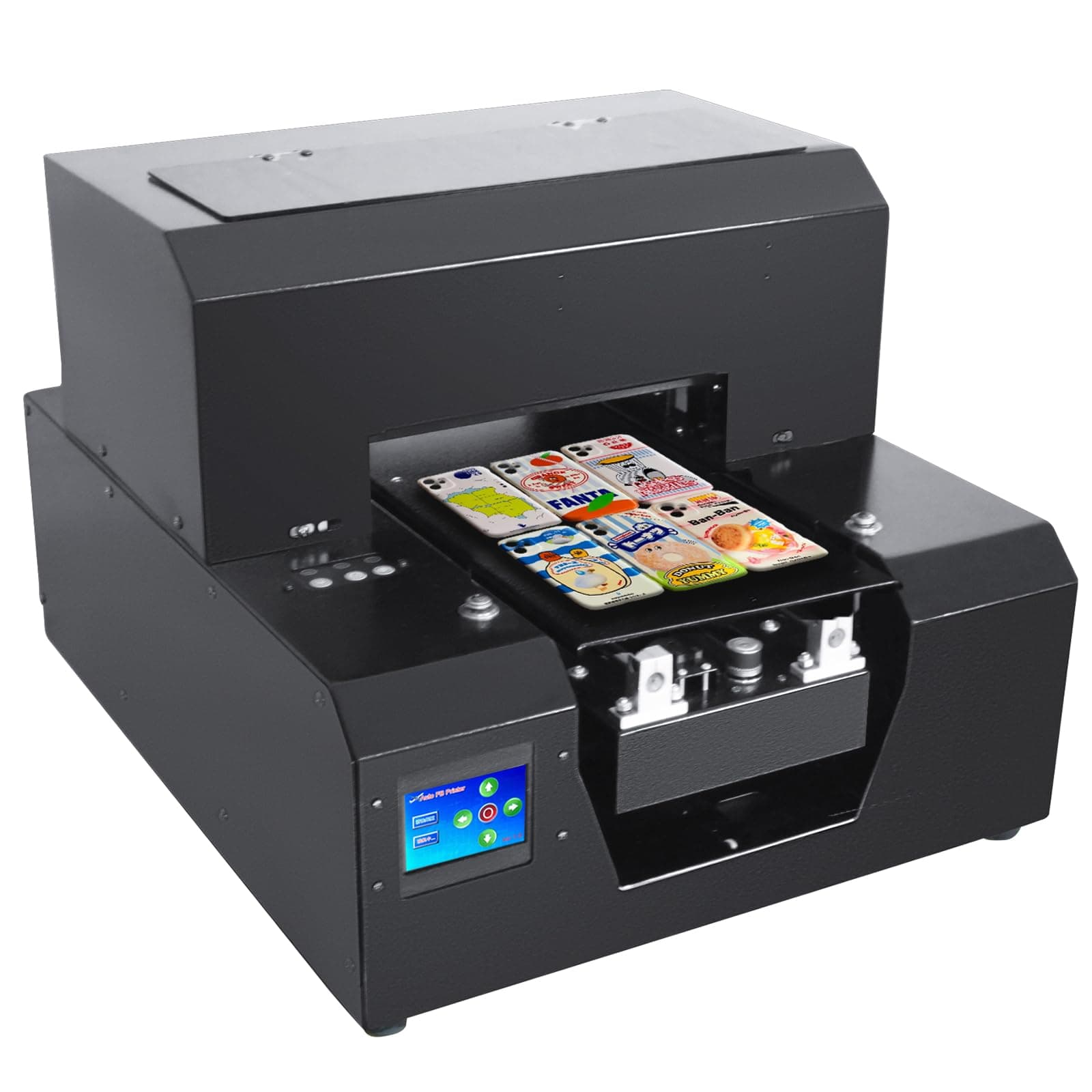 UV Flatbed Printer, A4 L805 UV Printer with High Resolution 2880 * 1440dpi, 100% Transfer Rate Small UV Printer Machine for Phone Case Acrylic Metal Leather Photo ABS