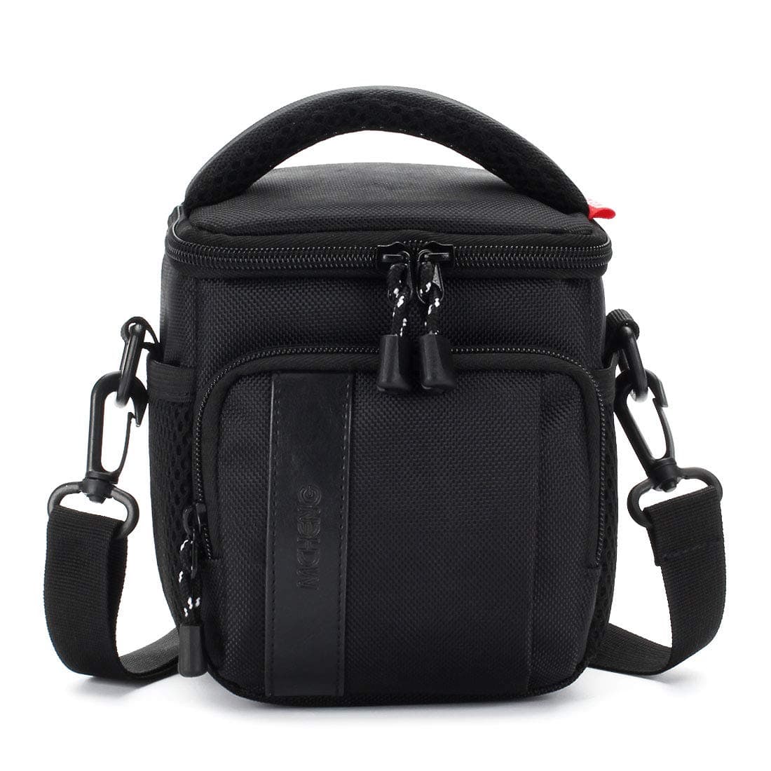 MCHENG Shock Resistant Compact Camera Case for EOS Rebel SL1 M3 M5 M6 M10 PowerShot SX530 HS/Nikon 1 J1 COOLPIX A10 B500 P90 / SONY A5000 A6000 Cyber-Shot DSC-W830 / OLYMPUS Tough TG-5, Black