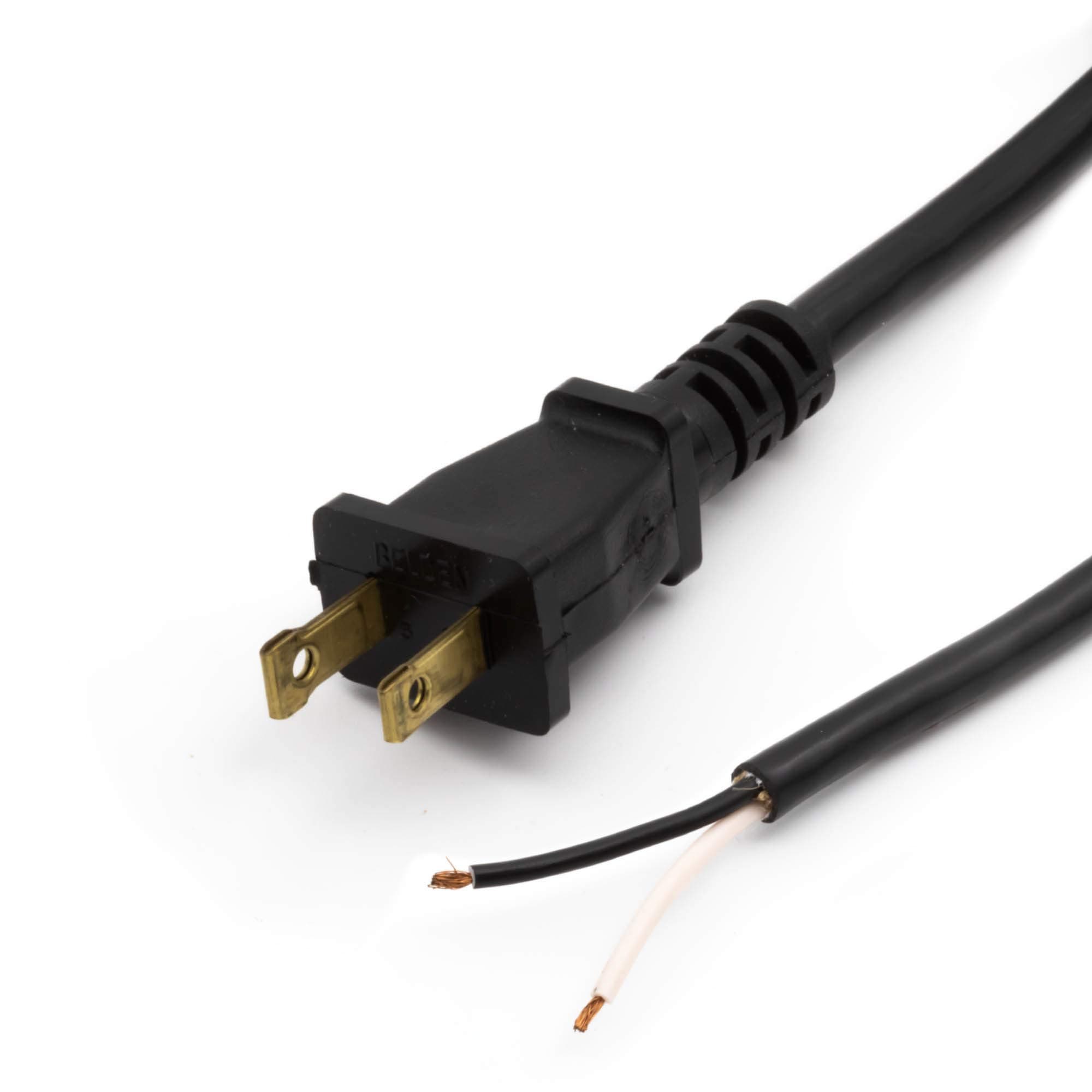 Orvac 6FT 18/2 AC Replacement Power Cord with Stripped Ends