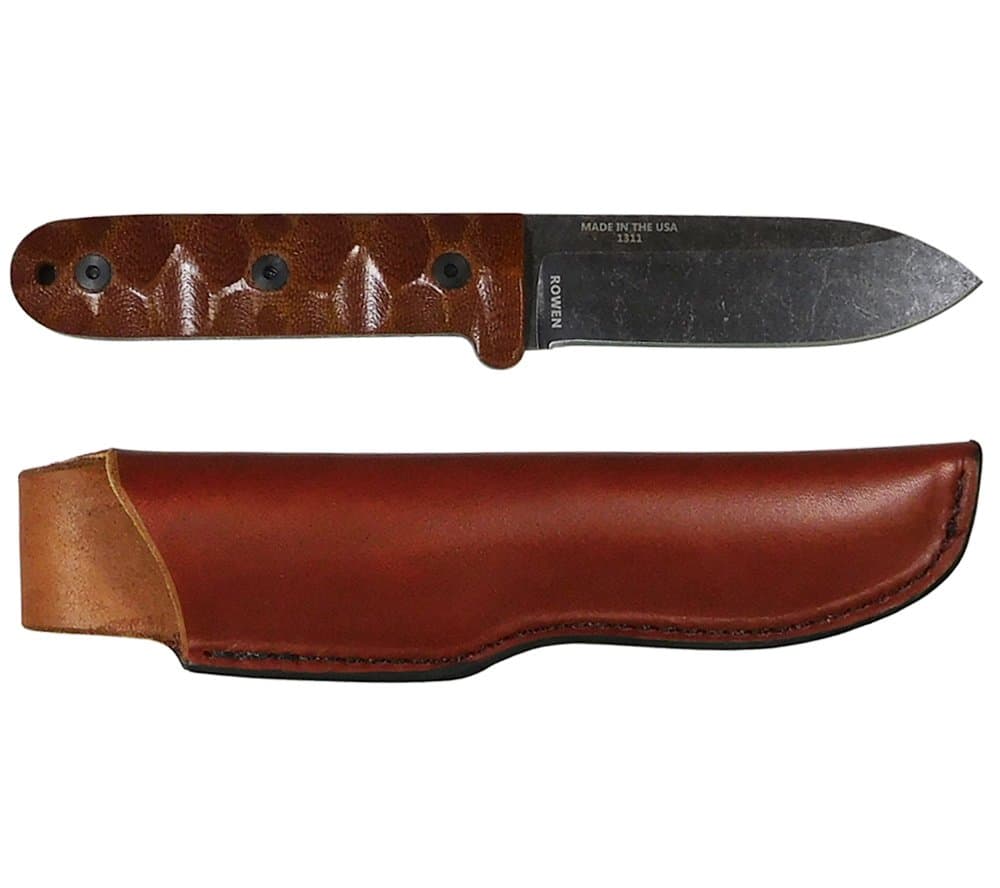 ESEE Knives PR-4 Fixed Blade Knife with Leather Sheath