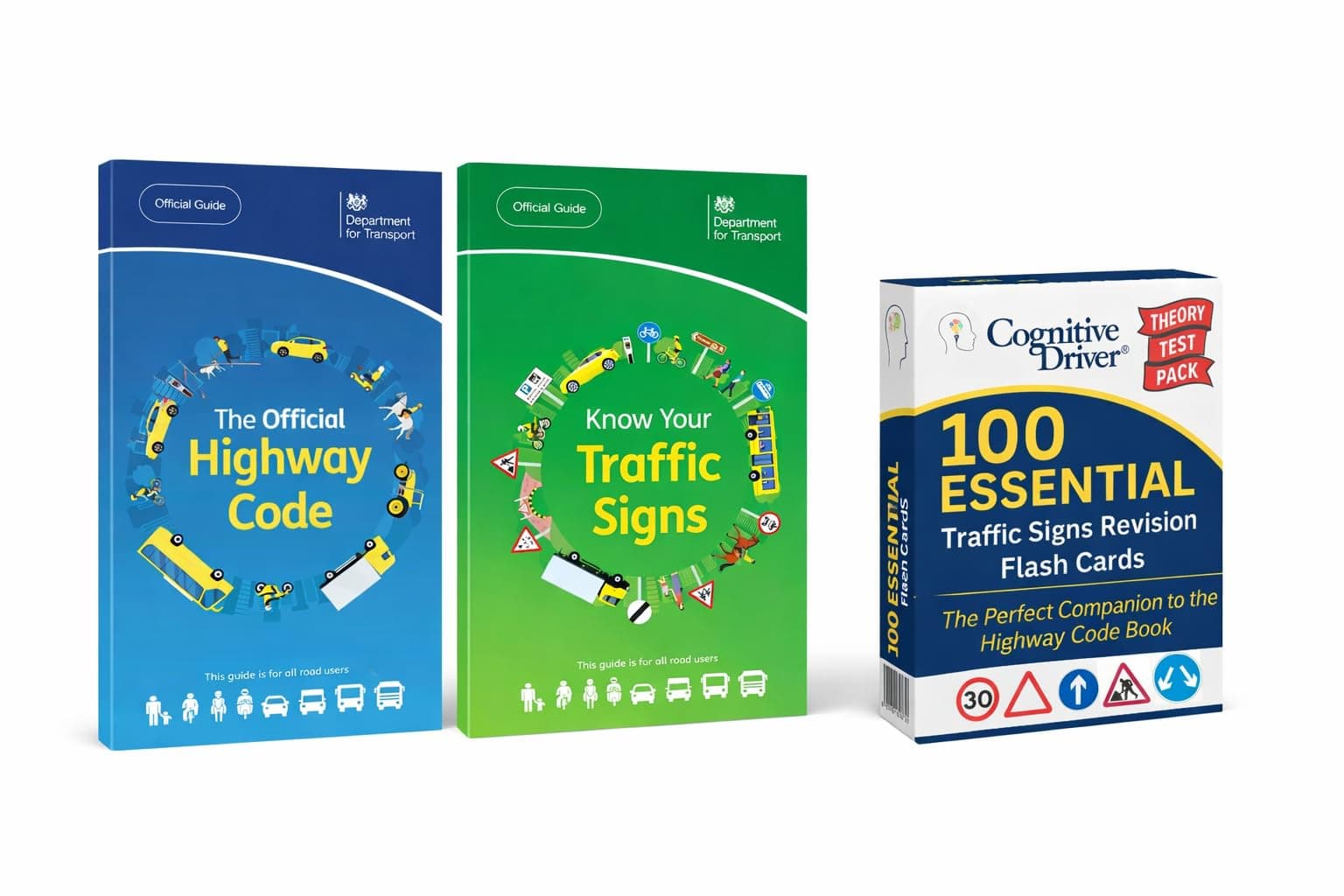 Driving Theory Test 2026 Books Kit | Highway Code Book, Know your Traffic Signs & Traffic Signs Flash Cards