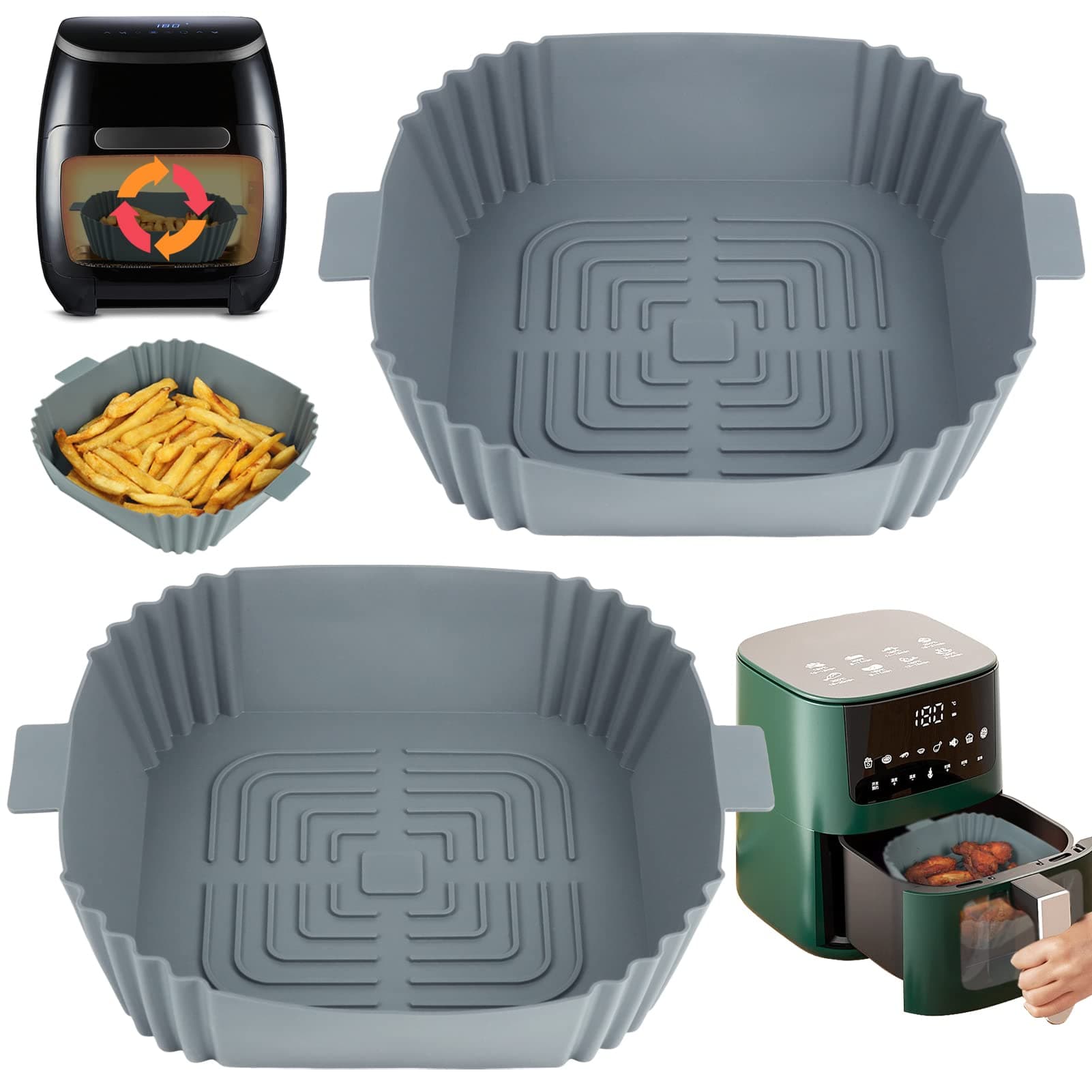 silicone air fryer liners