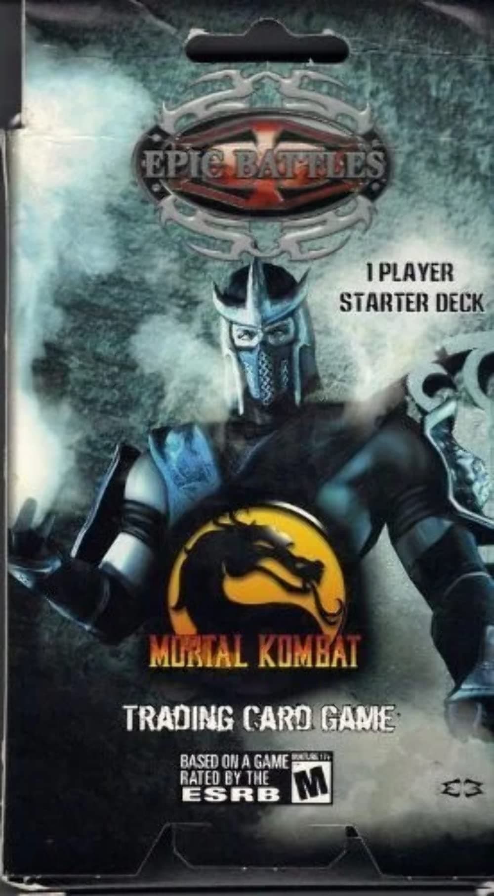 Mortal Kombat Round 1 Epic Battles 1 Player Starter Deck (Sub Zero on Box) 51 Cards