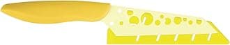 Kai Pure Komachi 2 Cheese Knife, 4.5 Inch Blade with Yellow Rubber Handle,