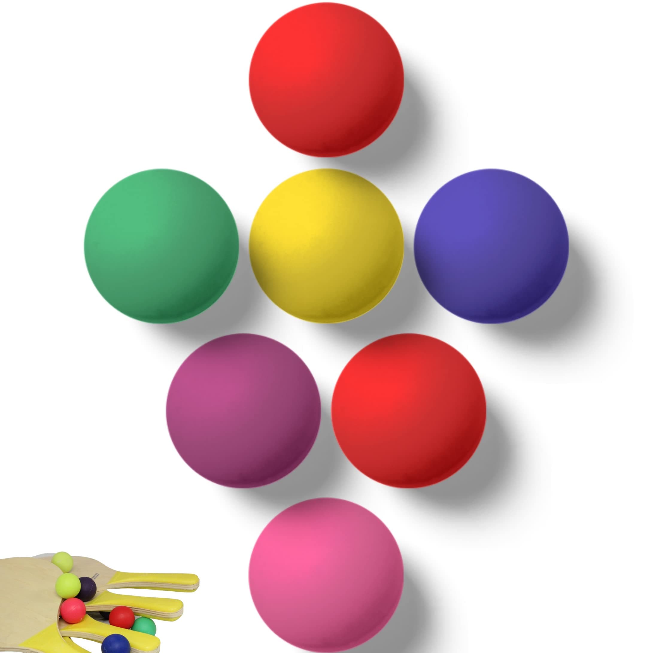 W4W Beach Paddle Ball Replacement Balls – Extra Balls for Pro Kadima & Smashball Racket Set