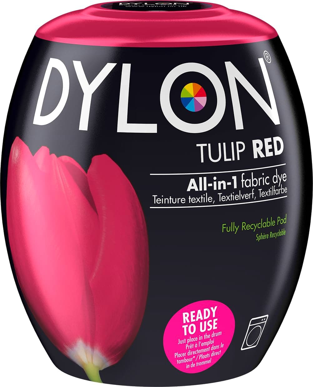 Dylon - Dylon Machine Use 13 Tulip Red Textile Fabric Dye Pod - 1 Piece
