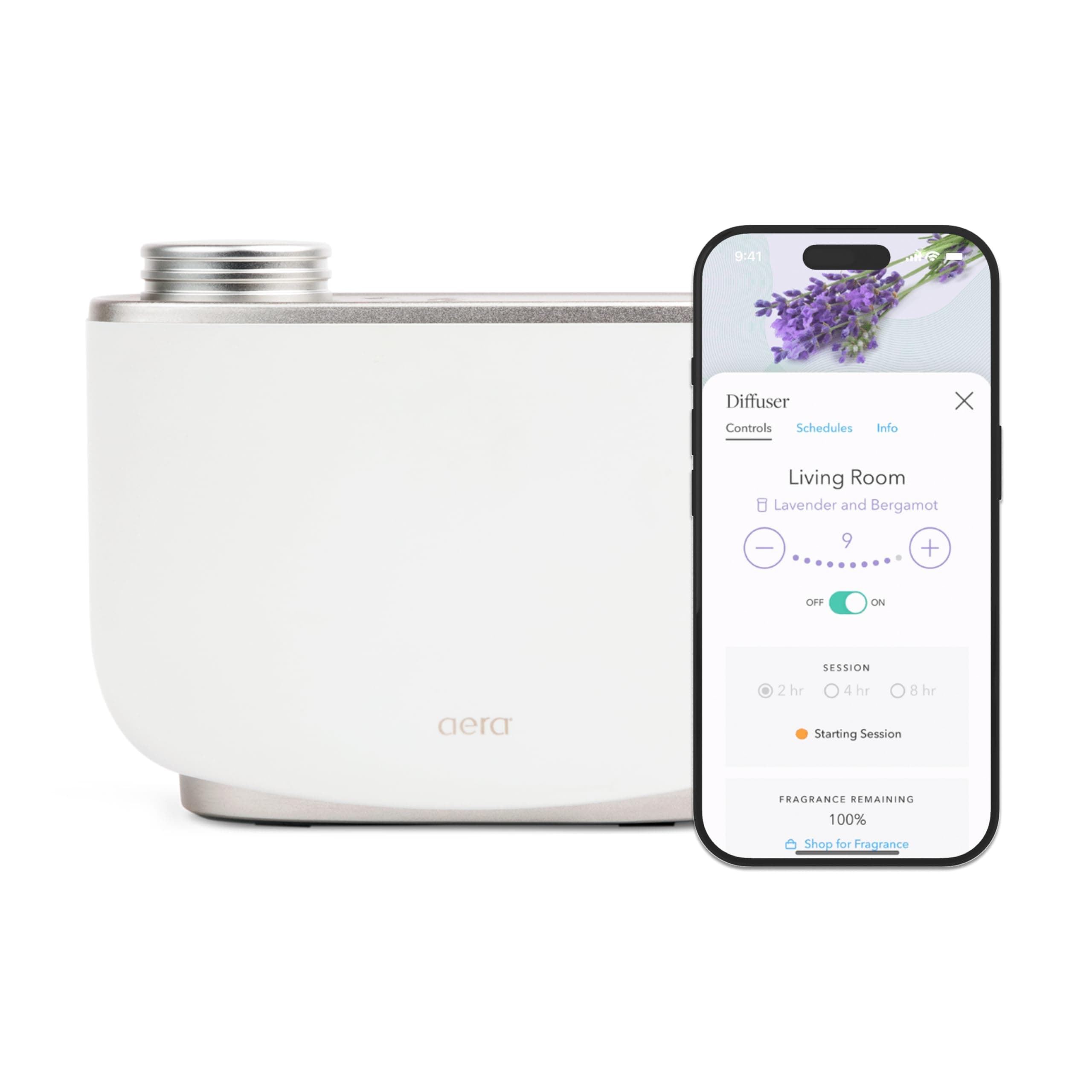 Aera Smart 3.0 Fragrance Electric Diffuser, App Controlled Home Fragrance, Scent Capsules Sold Separately