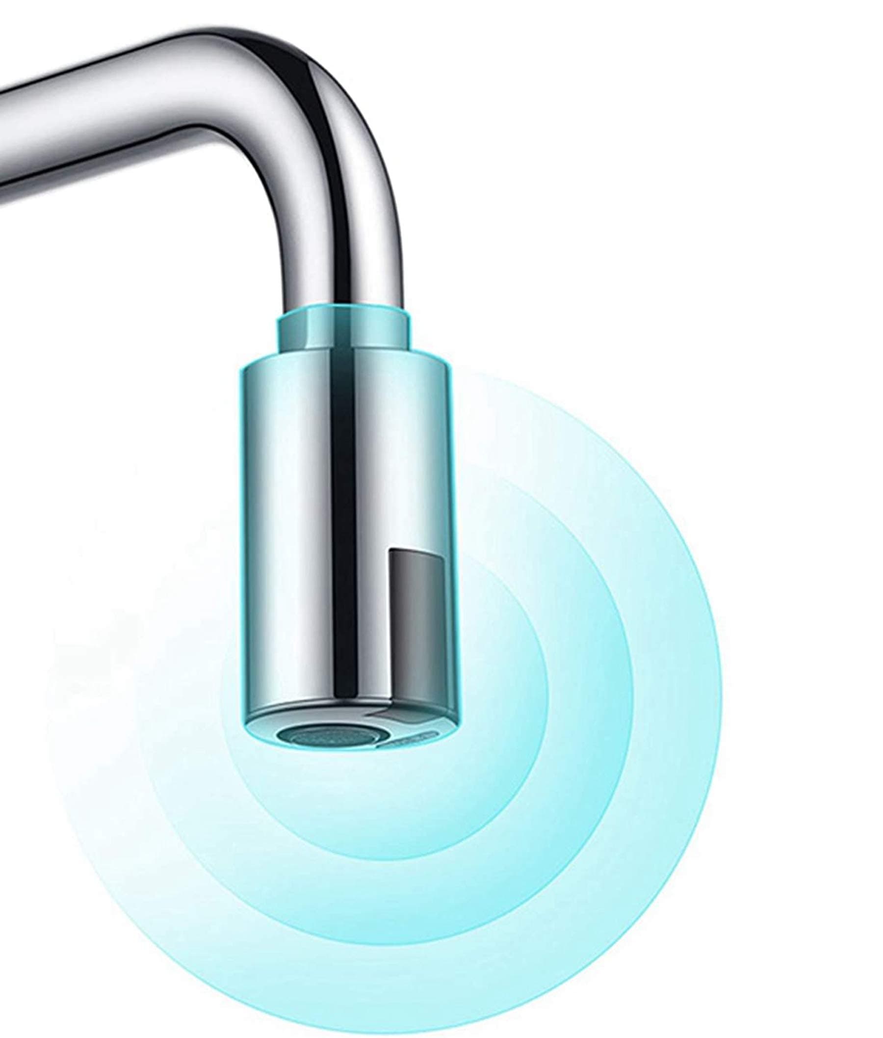 GQU Touchless Automatic Faucet Motion Sensor Adapter Tap Autowater For Kitchen Bathroom Sink, Hand Free Aerator, Smart Faucet Sensor (Null)