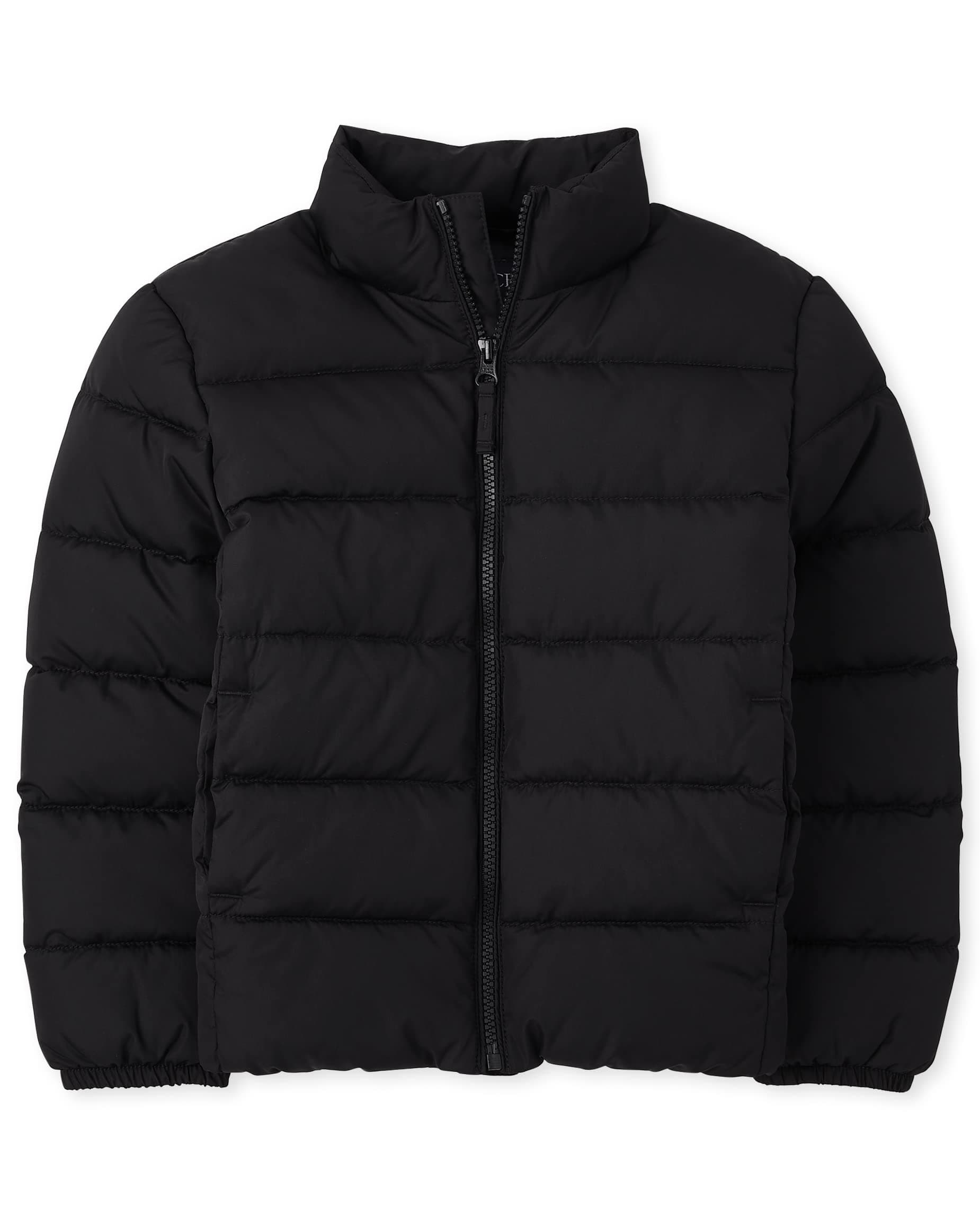 boys Medium Weight Puffer Jacket, Wind, Water-resistant