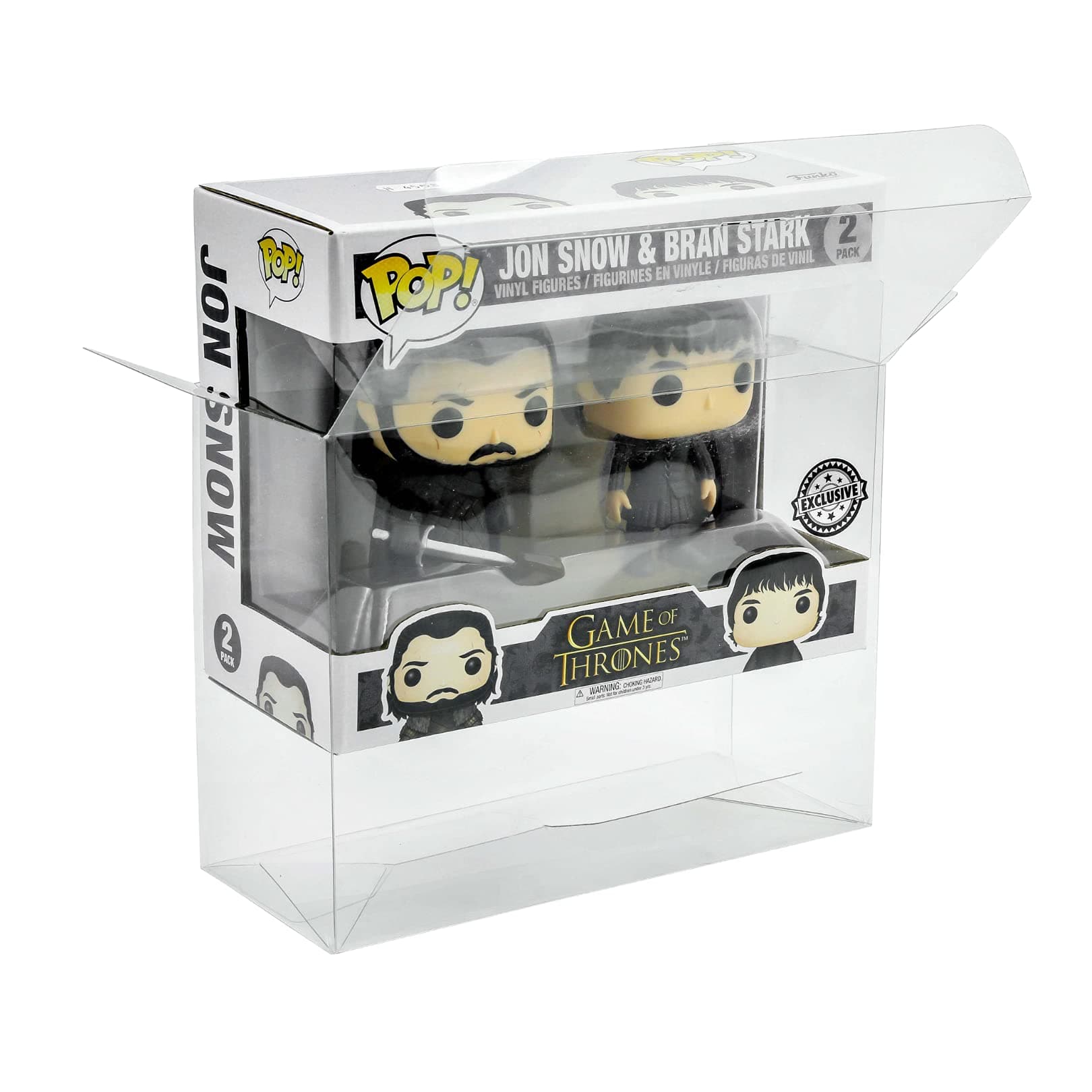 ATV Store Premium Pop Vinyl Display Box Cases DOUBLE SET Protectors UV 0.50mm Thickness (X2 IN A PACK) FIGURE NOT INCLUDED