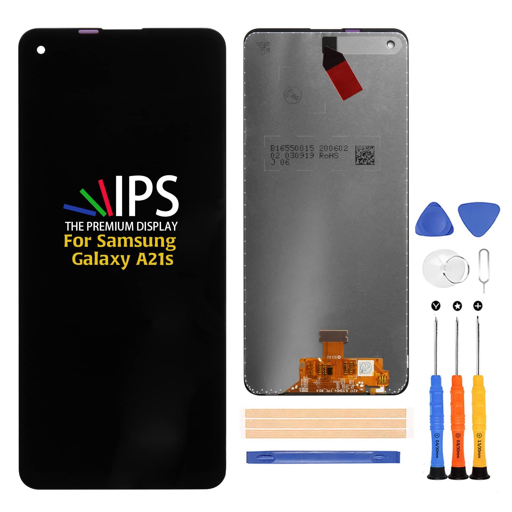 A-MIND for Samsung Galaxy A21s A217 Screen Replacement A217F A217F/DS A217F/DSN A217M A217M/DS A217N LCD Display Touch Screen Digitizer Full Assembly Repair Kits,with Tools(Not for Samsung A21)
