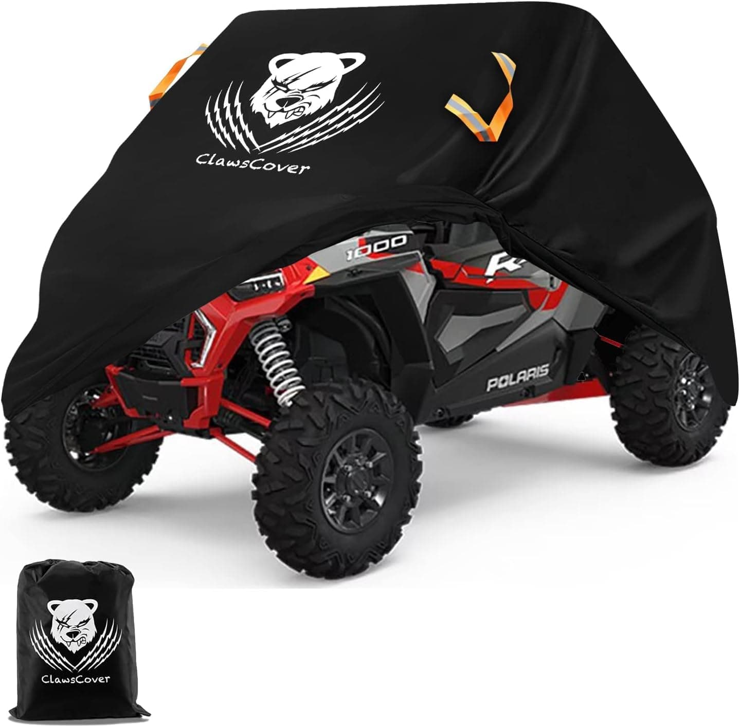 2-3 Passengers UTV Covers Outdoor Waterproof,Heavy Duty Polyester Cloth, All Weather Anti-UV Windproof Side by Side Cover Fit for Polaris RZR Ranger Can-Am Defender Teryx Pioneer,126inx70inx75in