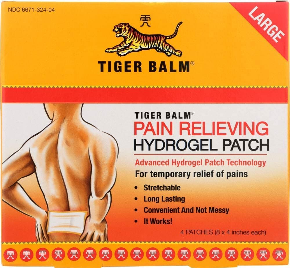 Tiger Balm Pain Relieving Patch Large , 4 Count