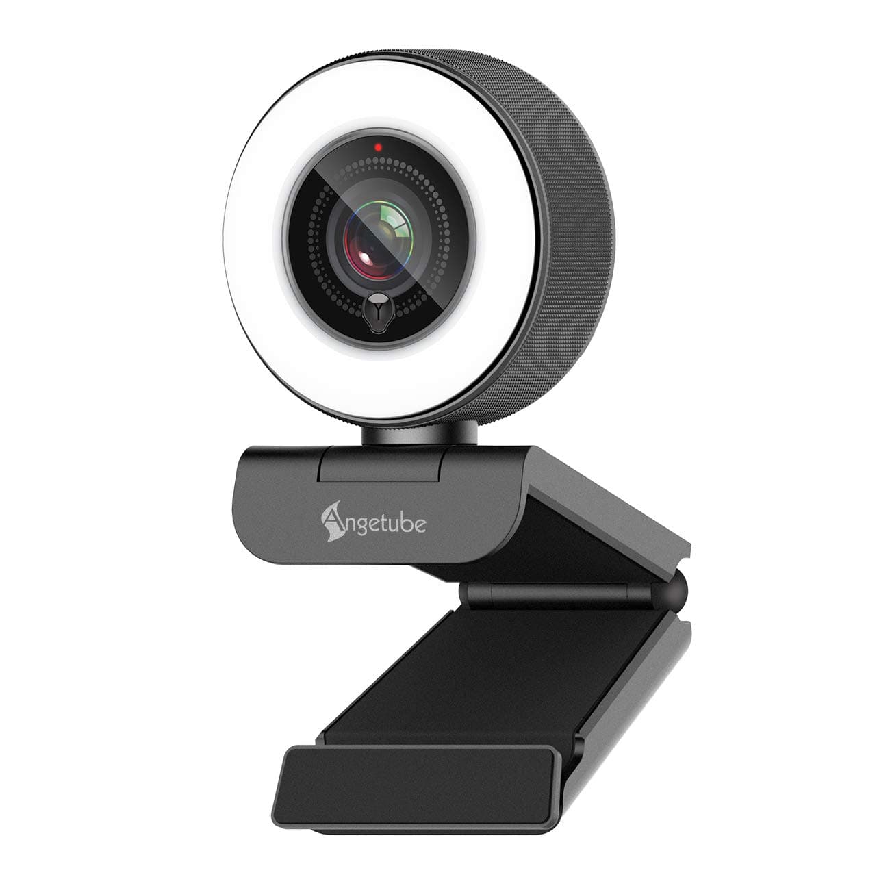 AngetubeStreaming HD Webcam 1080P With Ring Light, 967 USB PC Autofocus Web Camera With Dual Microphone,Video Cam for Mac Windows Laptop Conferencing Gaming Xbox Skype OBS Twitch Youtube Xsplit