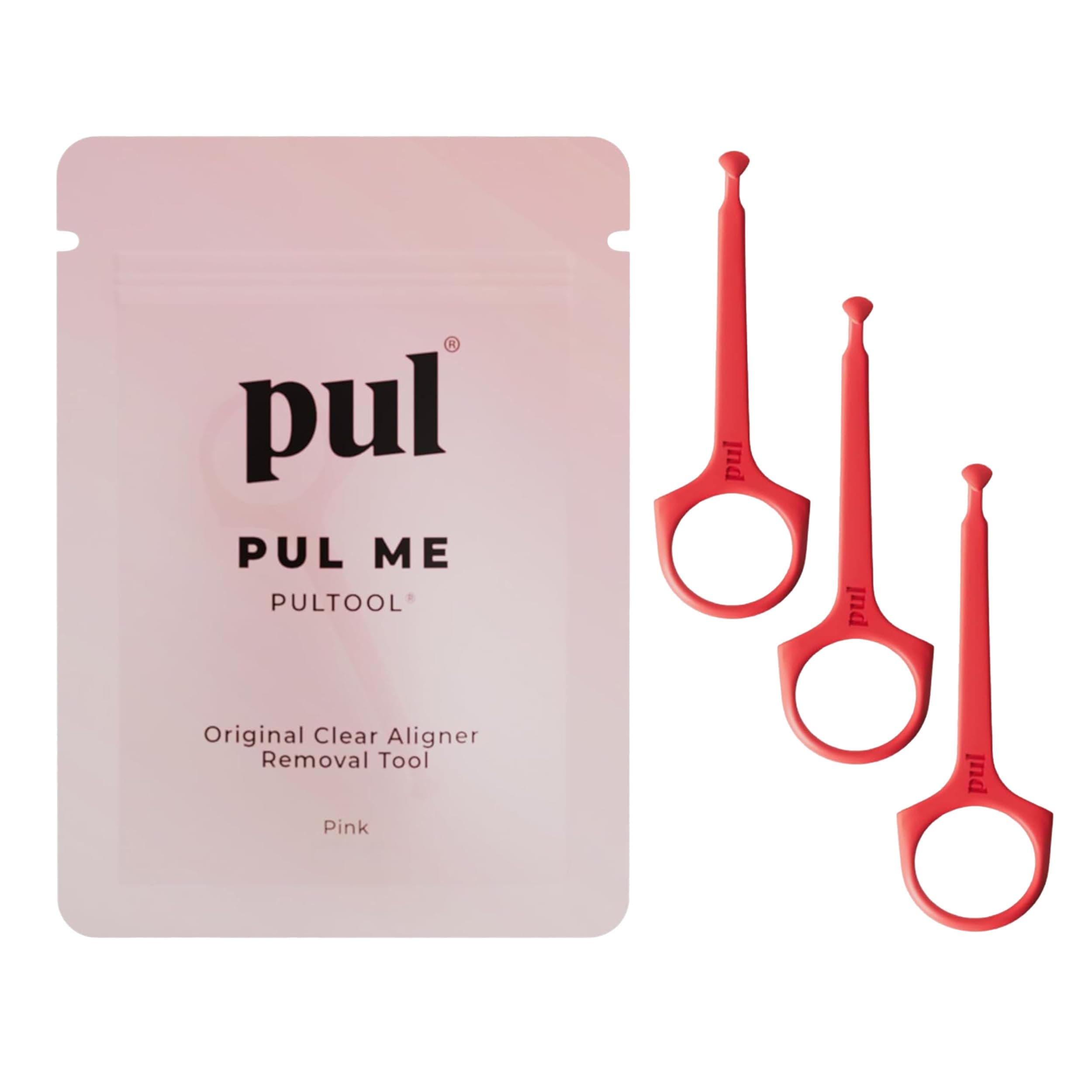 Clear Aligner Removal Tool for Invisalign by PULTOOL - Smile Direct Club Removal Tool - Invisible Aligner Remover - Aligner Remover - Retainer Remover - 3 Pack