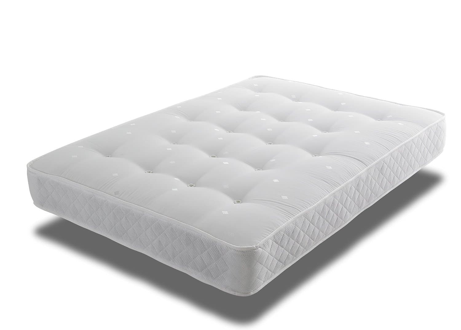 Medium Orthopaedic Mattress Micro Quilted Damask Medium Tension Bonnell spring- 4ft6 - Double (135 x 190 cm)