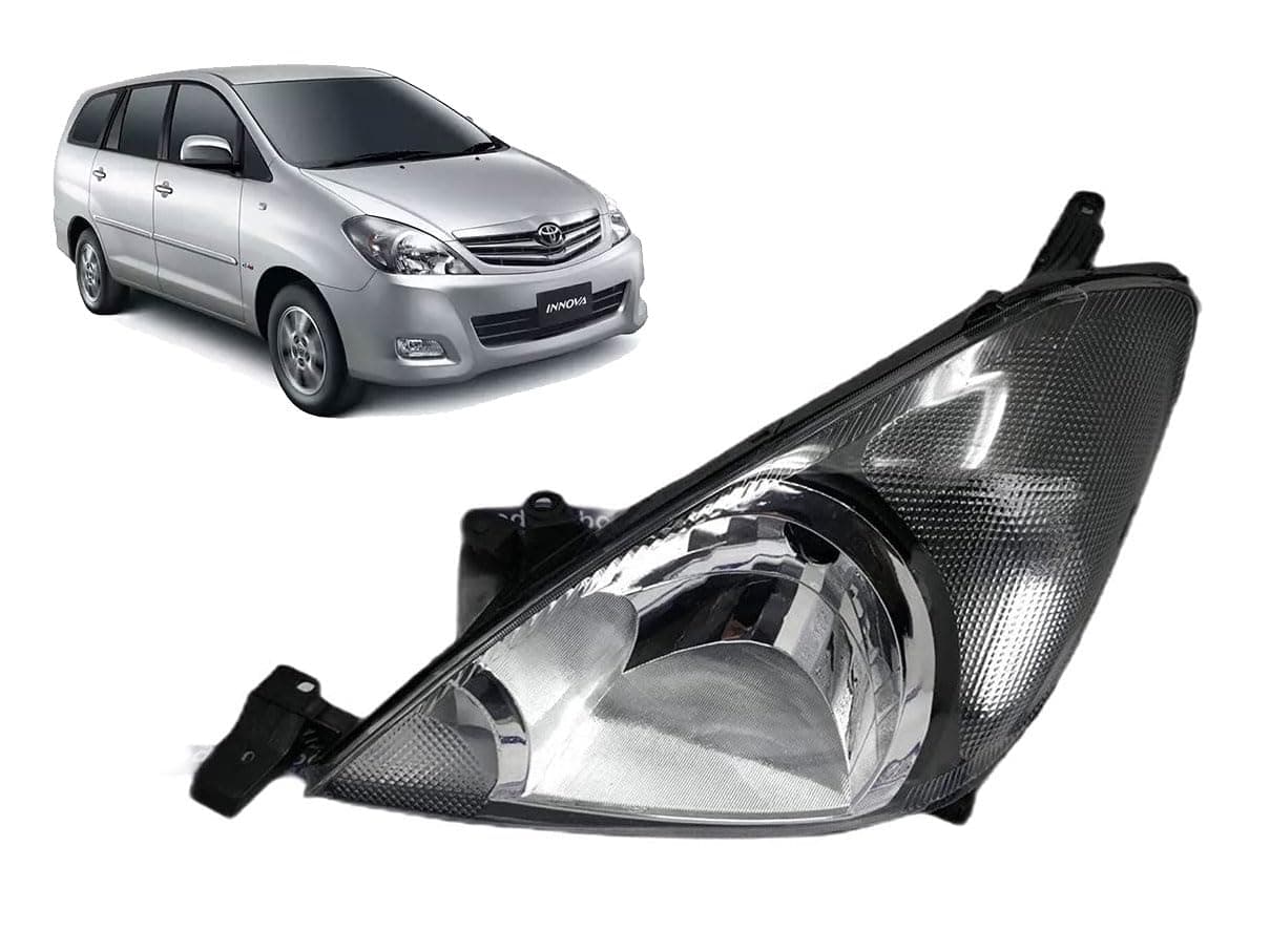 Auto Pearl Headlight Assembly Compatible with Innova Type-2 (2009-2012) (Left/Passenger Side)