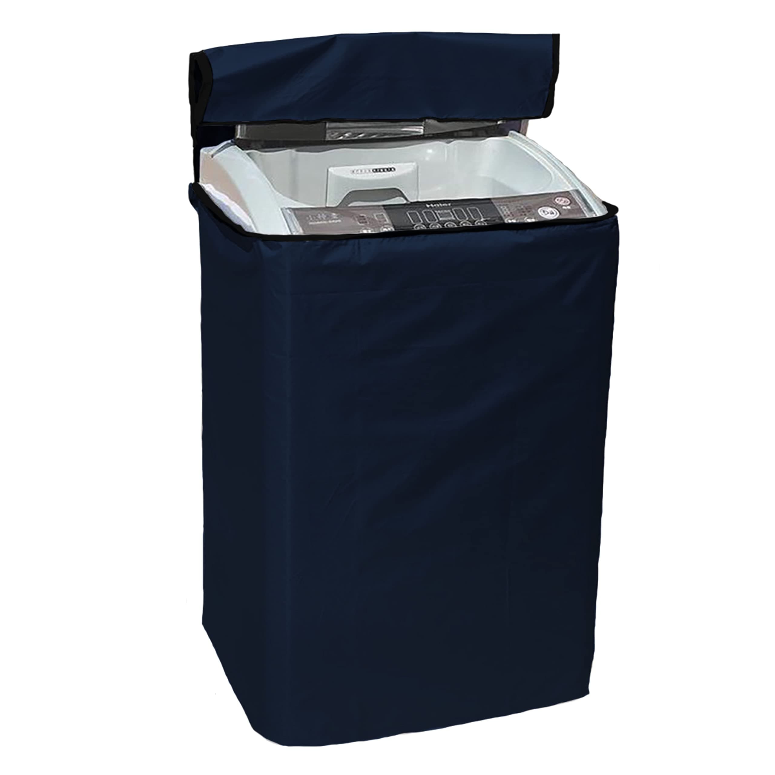 Yellow Weaves Waterproof & Dust-Proof Top Loading Fully Automatic Washing Machine Cover(Dimensions- 63x63x93 cm, Blue)