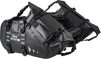 Motorcycle Saddle Bags Tail Bag, 20L Roll-top Waterproof Motor Detachable Side Trunk Bag, Motor Panniers Luggage Bag for Motorcy