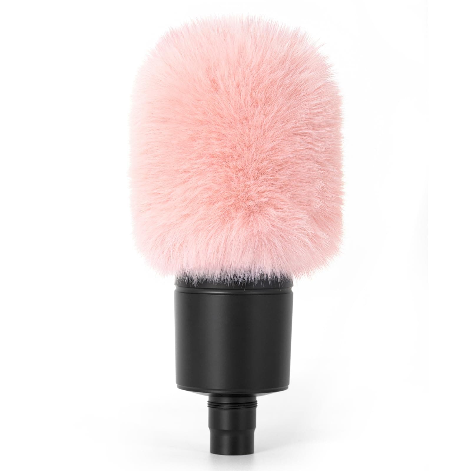 Pop Filter/Windscreen for Audio-Technica AT-2020 AT-2035 AT-2040 AT-2050 ATR2500 ATR2500X AT-4040 Microphones, Furry Mic Cover for Wind and Ambient Noise Reduction (Furry-Pink)