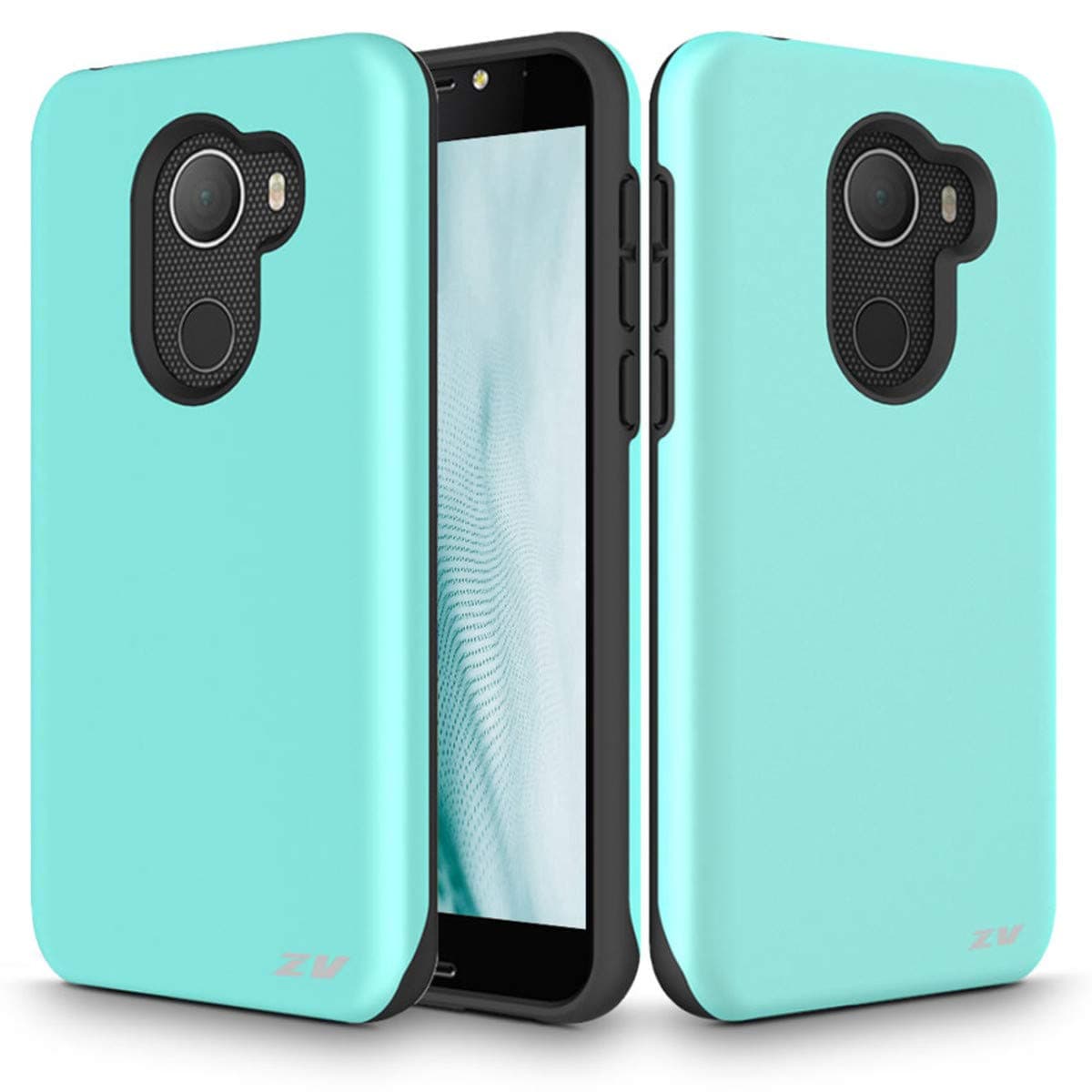 Phonelicious GreatCall Jitterbug Smart 2 Phone Cover Dual Layer Slim Hybrid Rugged Protective with Screen Protector and Stylus (Purple)