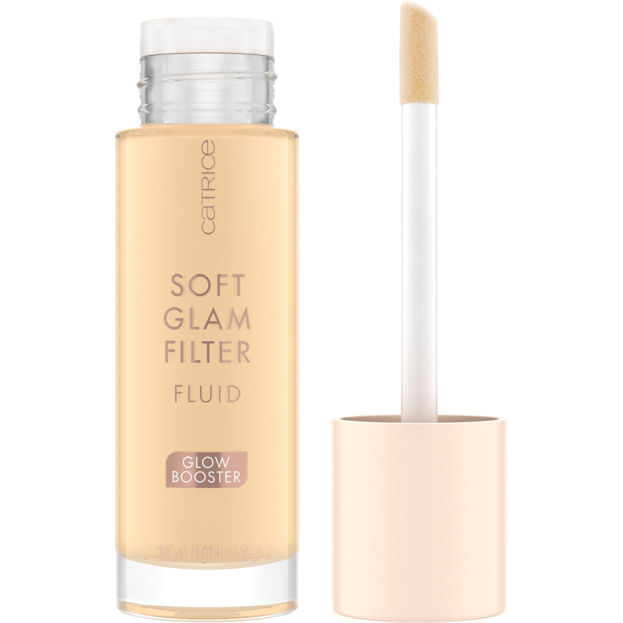 Soft Glam Filter Fluid | Luminous Make Up Base & Highlighter for Radiant Complexion | With Vitamin E & Squalene | Vegan & Cruelty Free (10 | Fair - Light)
