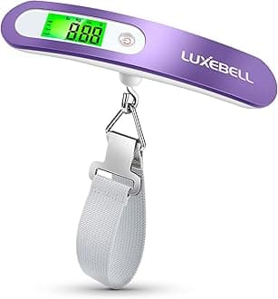 Digital Luggage Scale Vacation Travel Essentials Accessories Gifts for Traveler Portable Suitcase Handheld Weight Scale 110 lbs Hanging Baggage Travel Must Haves