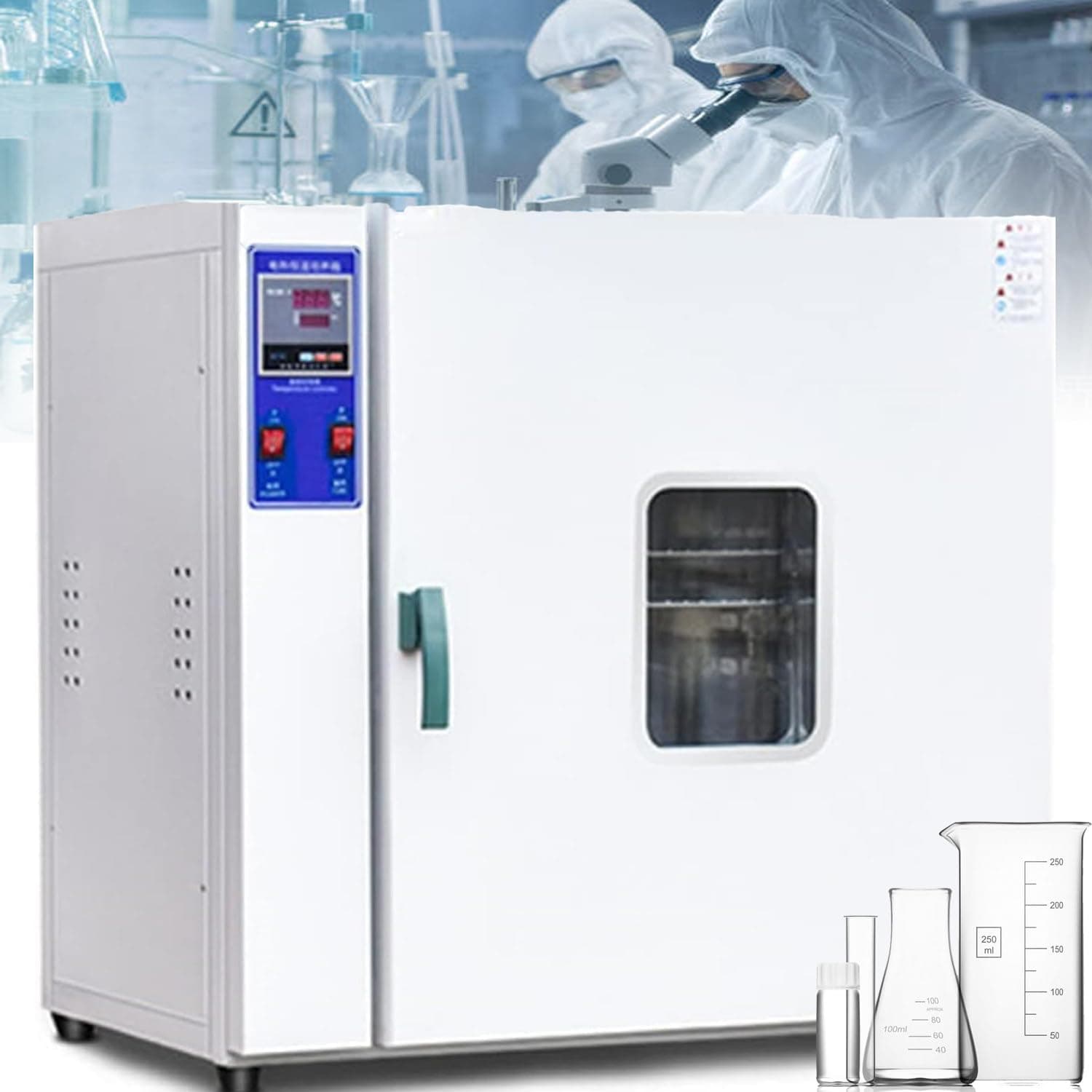 Constant Temperature Blast Drying Oven for Laboratory/Industrial, Drying Oven Lab Oven, 15,6 L/46L/70L/136L Laboratory Drying Oven Forced Air Convection,15.6L