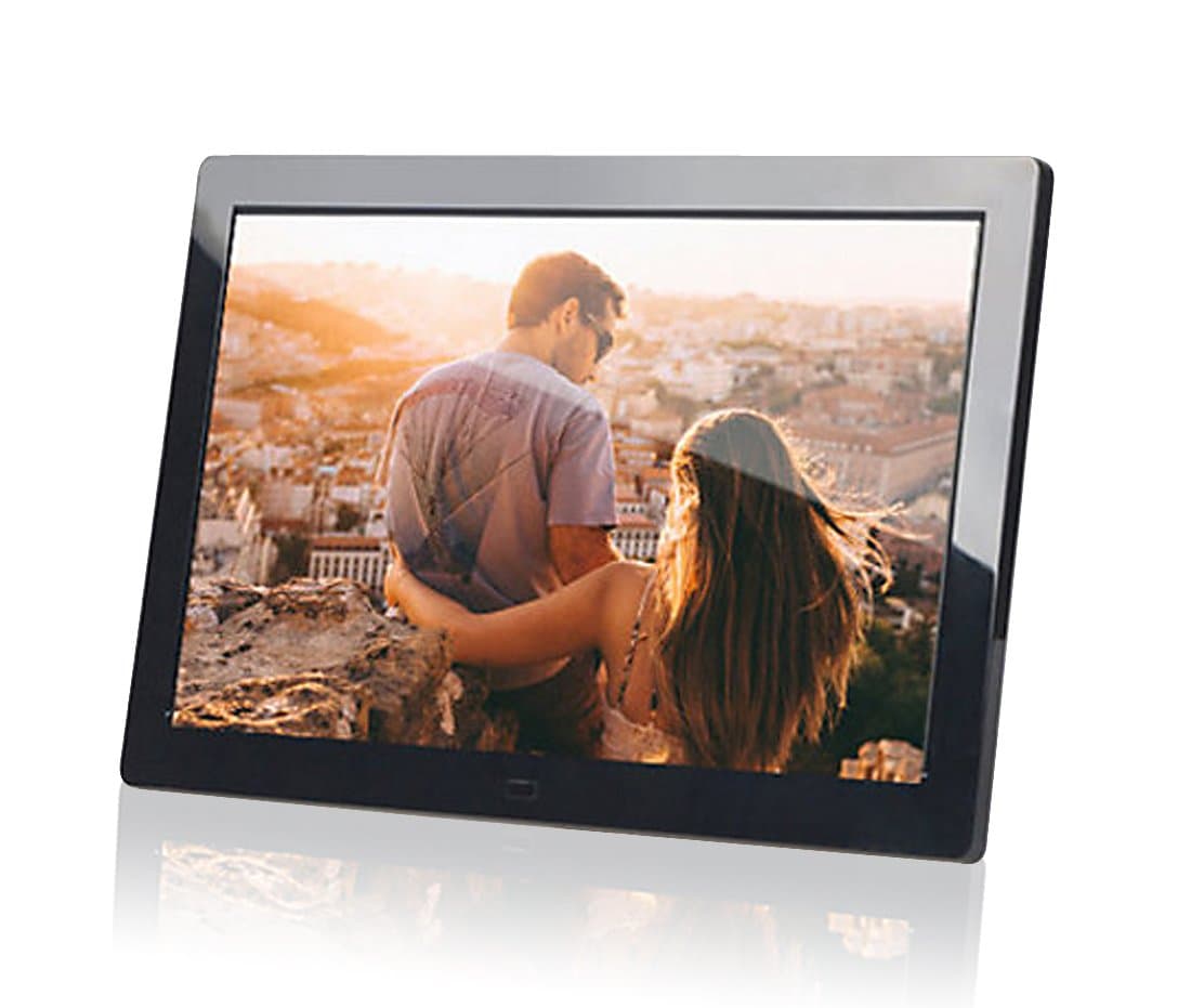 PF8050IPS 8inch IPS Panel Digital Photo Frame High resolution - Photo, Music, Video, Clock, Electronic Calendar Functions (Black)