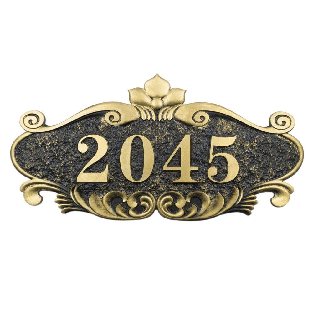 ITODA Customized Home Address Number Sign, Personalized Mailbox Plaque Custom House Door Room Acrylic Plate for House Office Hotel Apartment (1-6 Character) - 6.7 * 3.4 inch