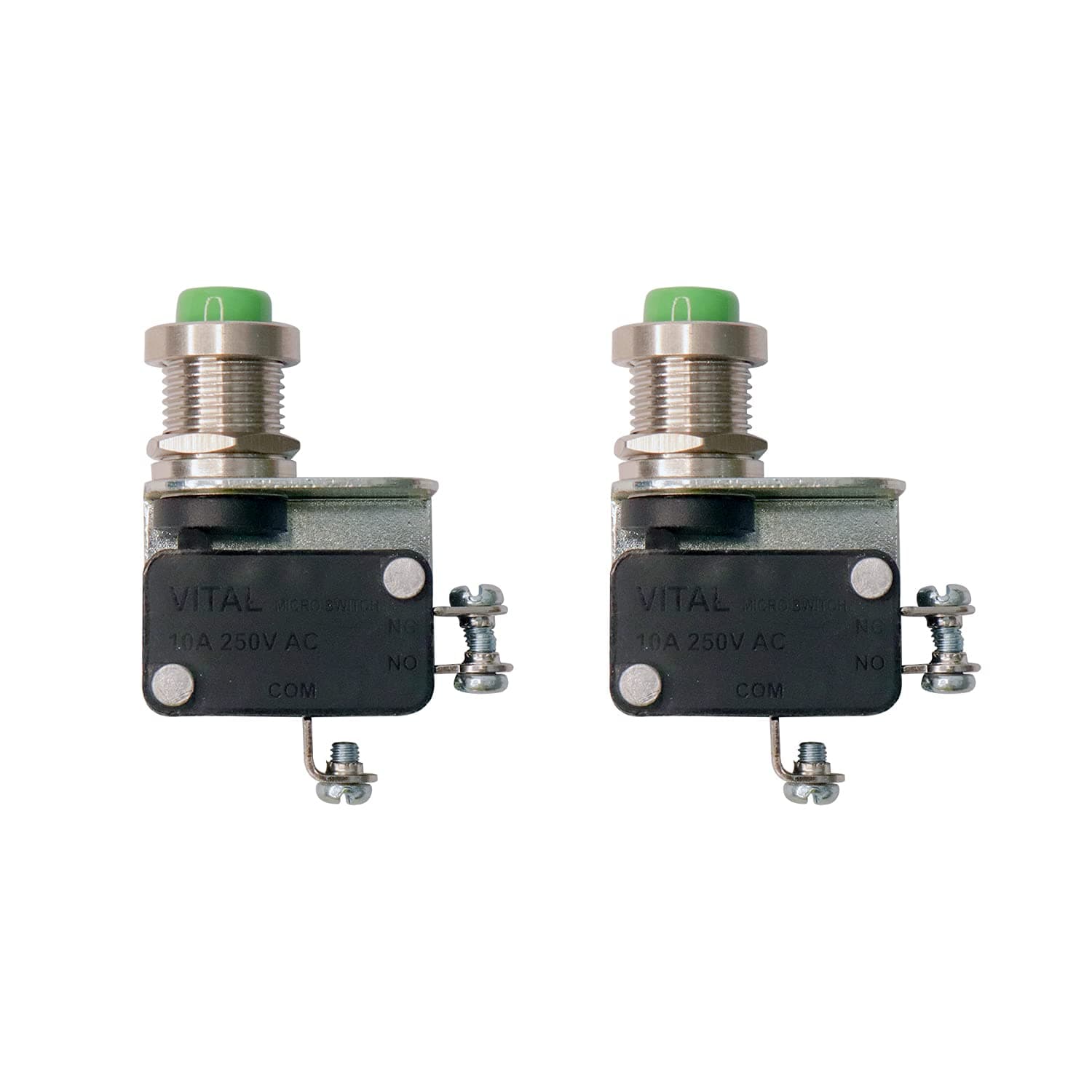 Electronic Spices PACK OF 2 Push Micro Limit Switch Screw type (10A 250V AC)