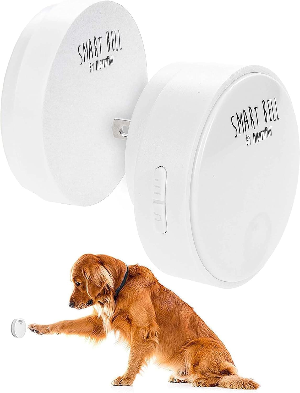 Mighty Paw Smart Bell 2.0 – Potty Training Button for Dogs & Puppies – Train Your Dog to Ring The Bell – Wireless Pet Communication (1 Pack)