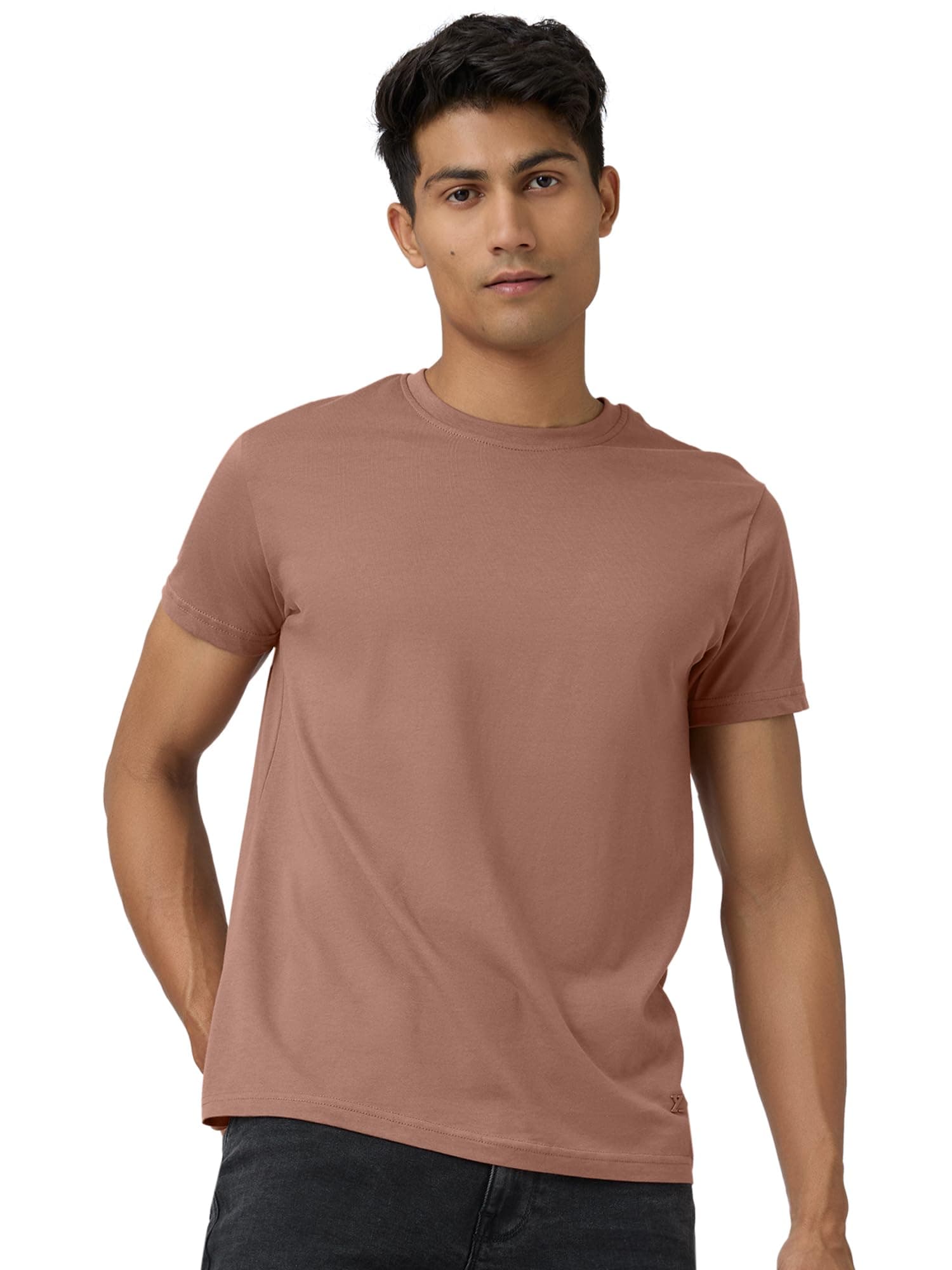 Men's Solid Regular Fit T-Shirt