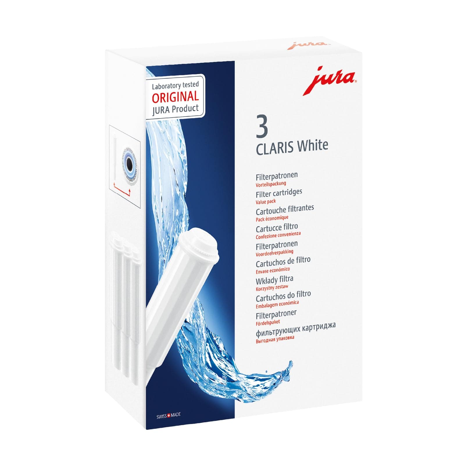 Claris White 3-Pack Filter Cartridge