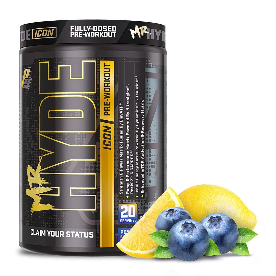ProSupps® Mr. Hyde® Icon, Intense High Powered Energy, Focus & Pump, Premium Pre-Workout Powder, (20 Servings, Poseidon Blueberry Lemon Wrath)