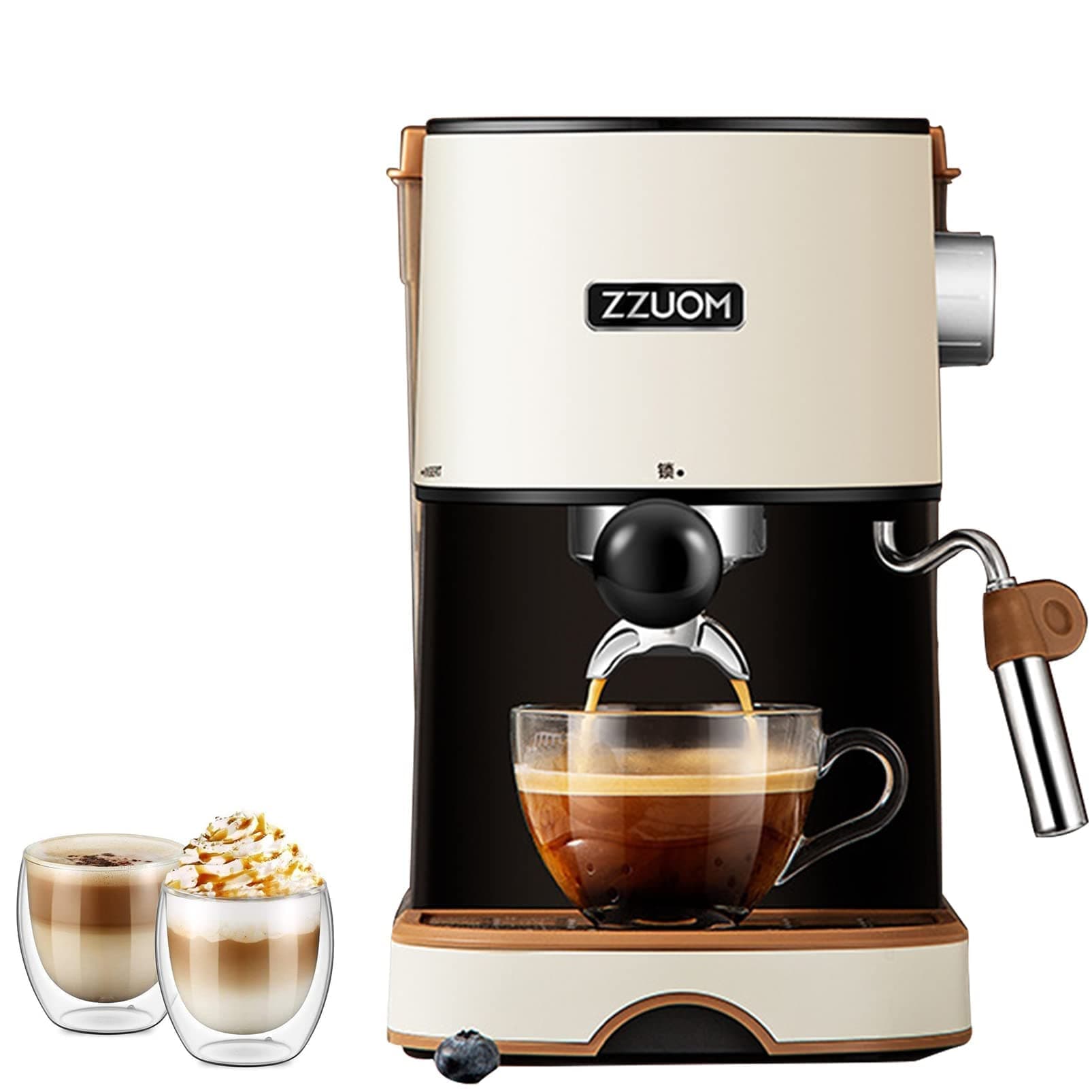 Fully Automatic Coffee Machine,with Two free coffee mugs, coffee maker, espresso machine, Brew Strength Control, Keep Warming, Espresso Coffee Machine with Permanent Coffee Filter Basket
