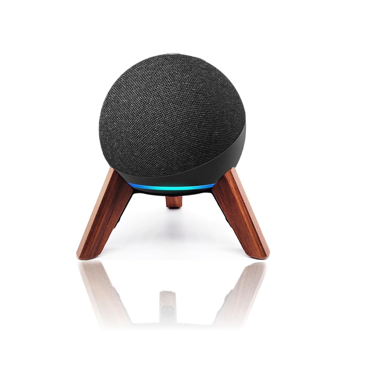 Real Wood Stand for Echo Dot (5th Gen)(4th Gen),Tripod Accessories Protect Sp...