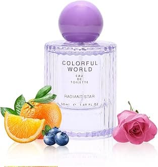Perfume for Women, EDT Luxury Perfume with Long Lasting Fragrance for Everyday Wear, Floral and Fruity Fresh Scent,Colorful World Serie (Radiant Star),50ML